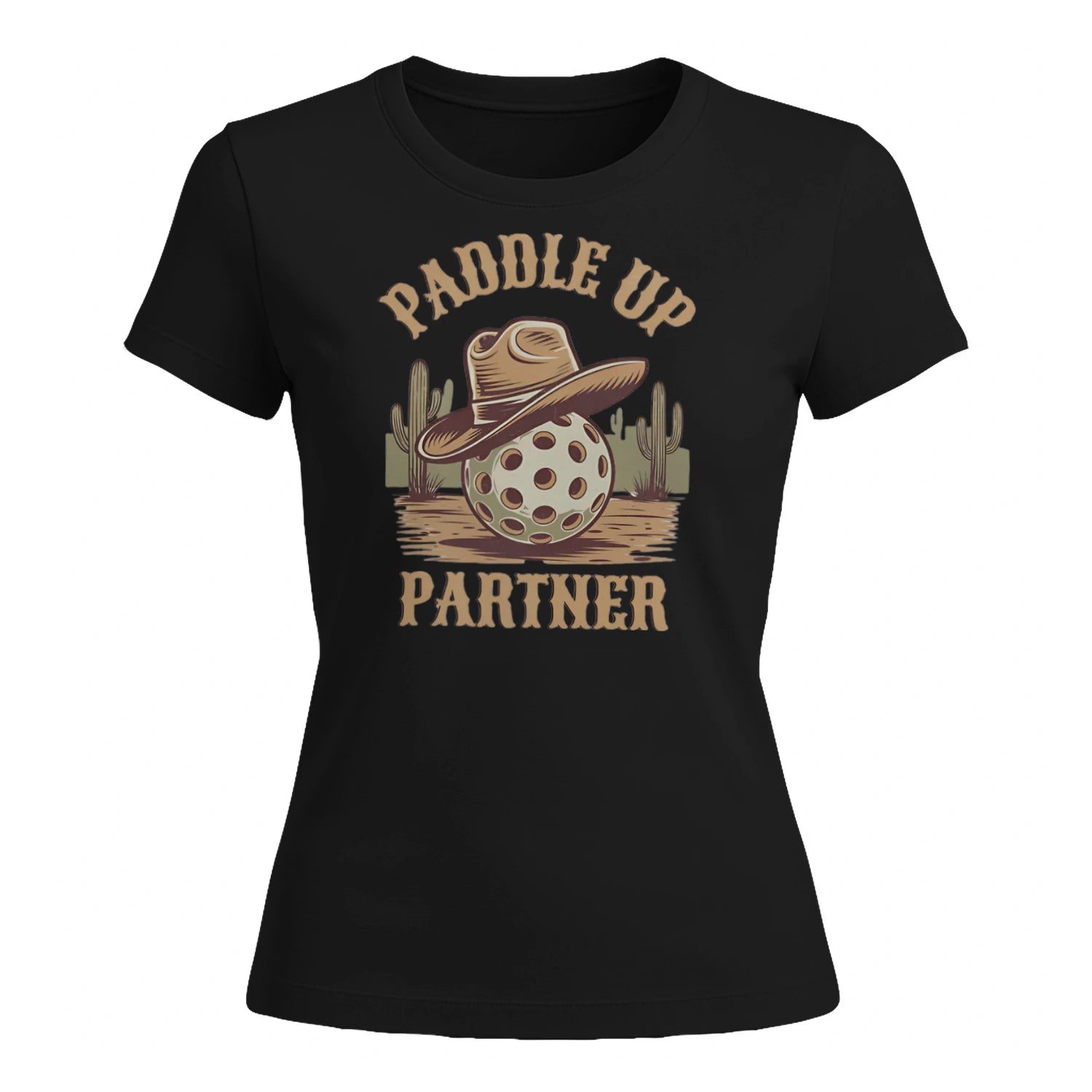 Paddle Up Partner for Pickleball Women’s T-Shirt – Funny Gift