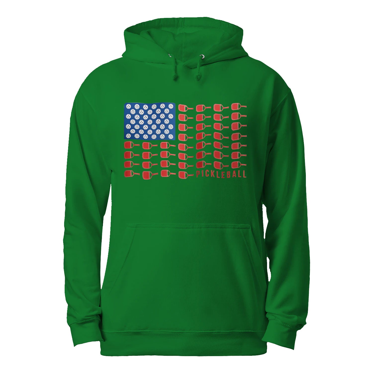 American Flag Pickleball Men’s Hoodie – Funny Gift