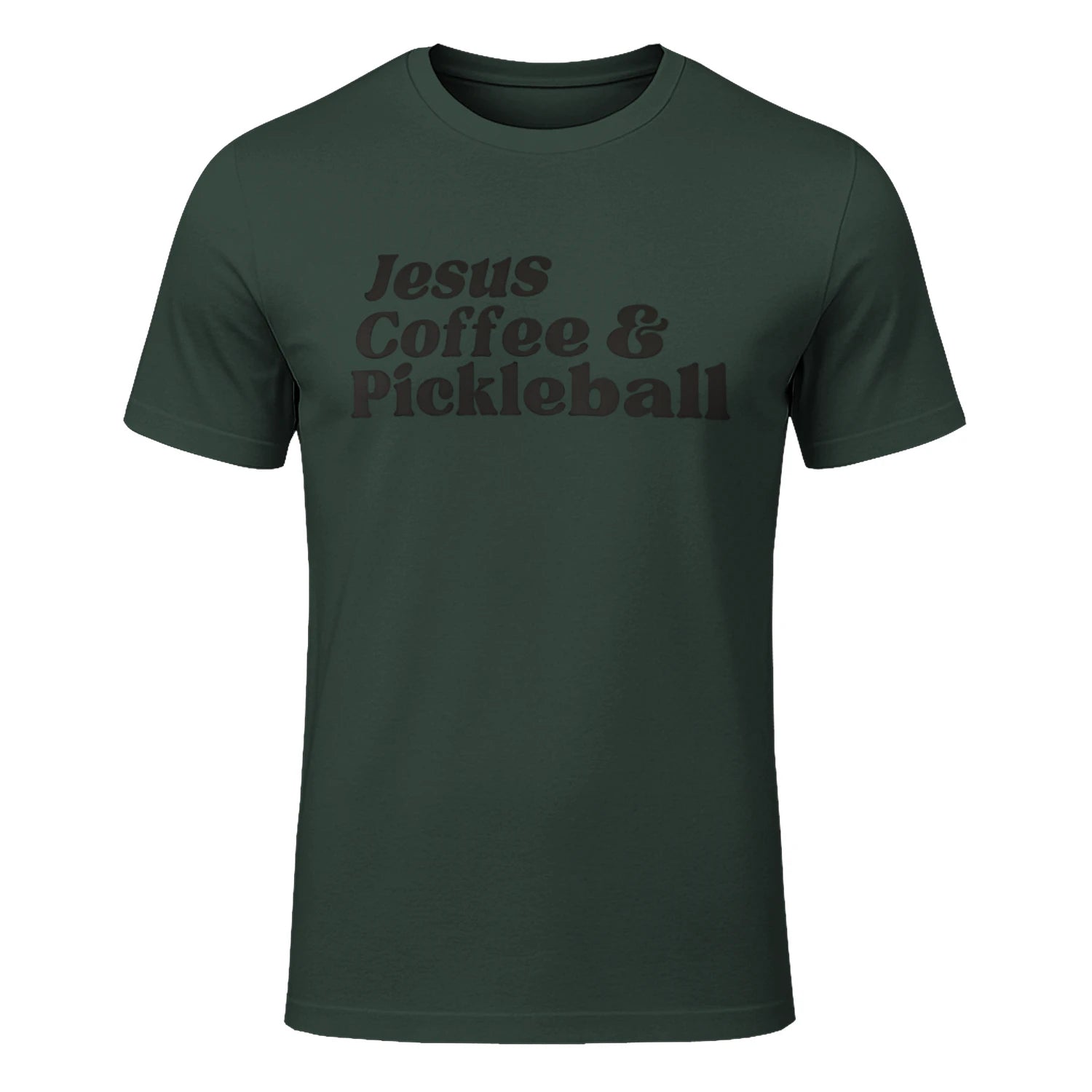 Jesus, Coffee & Pickleball T-Shirt – Funny Gift