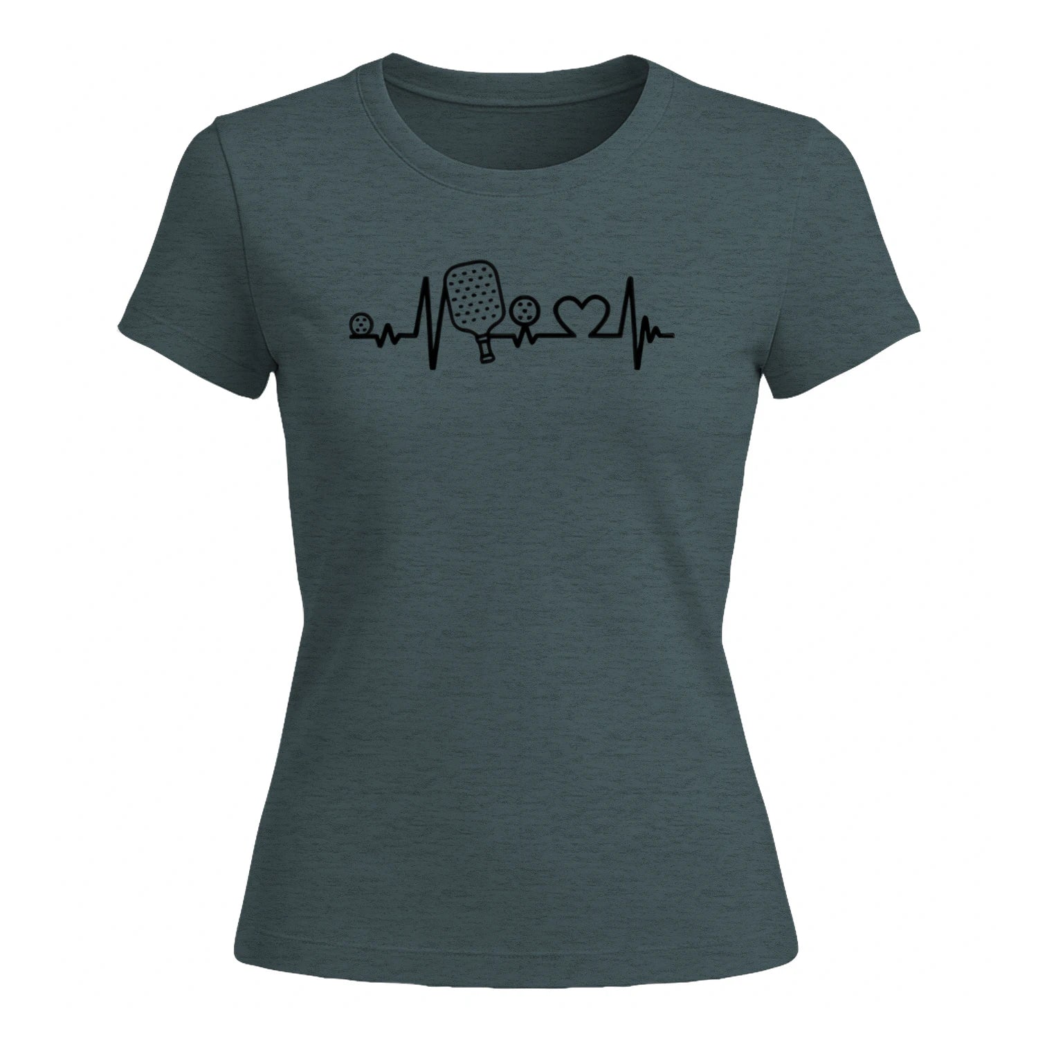 Pickleball Heartbeat for Women’s T-Shirt – Funny Gift
