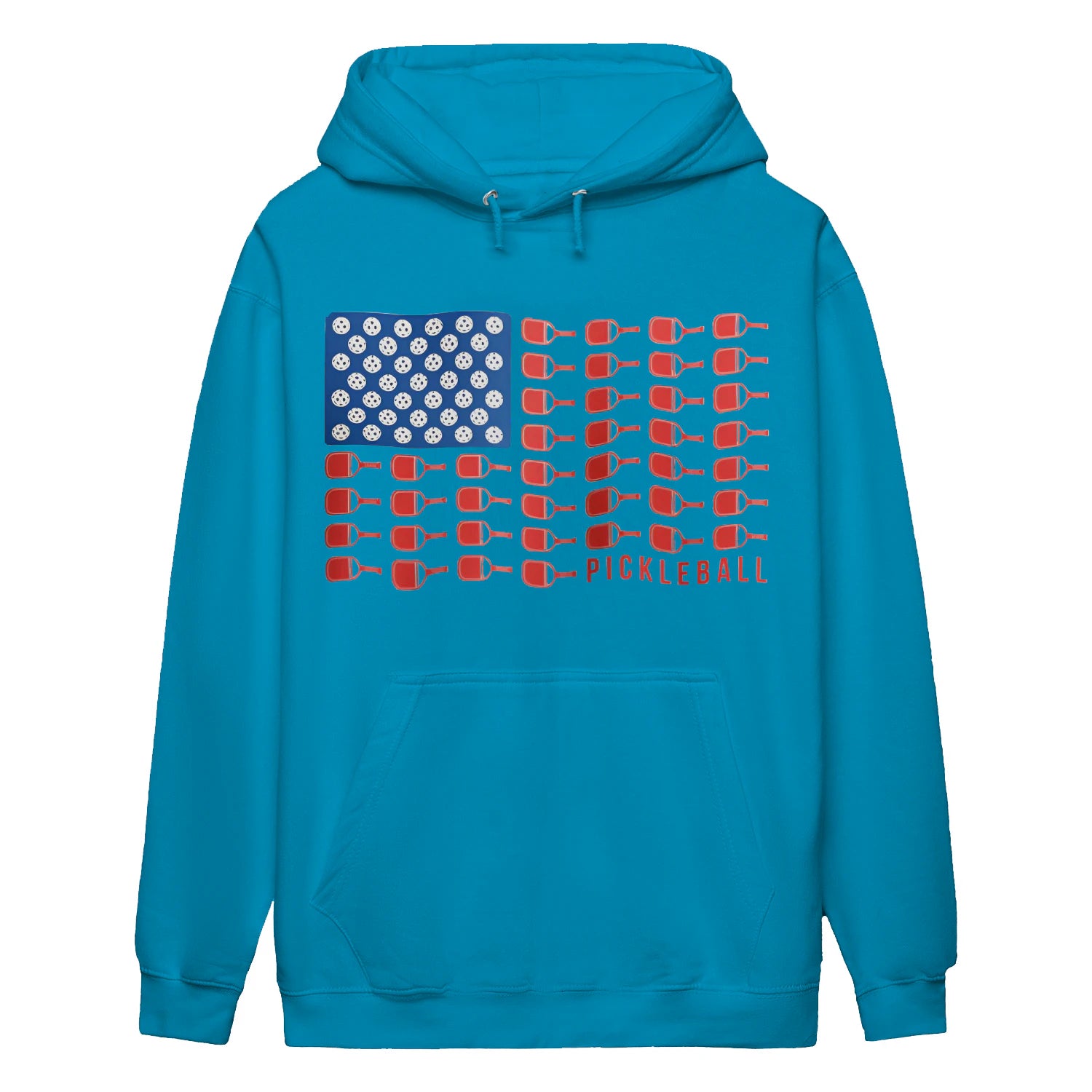 american flag pickleball Women’s Hoodie – Funny Gift