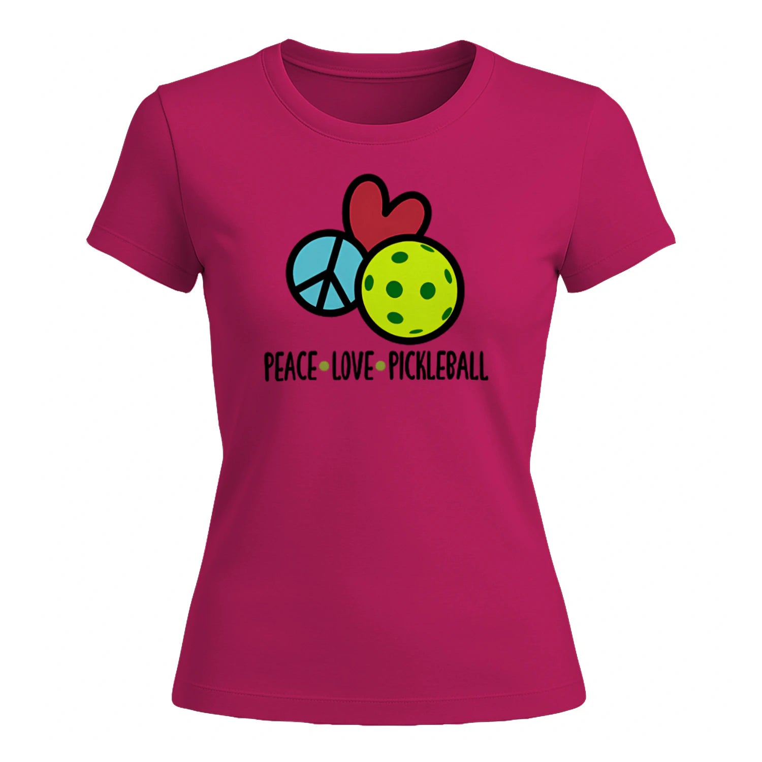 Peace Love Pickleball for Women’s T-Shirt – Funny Gift