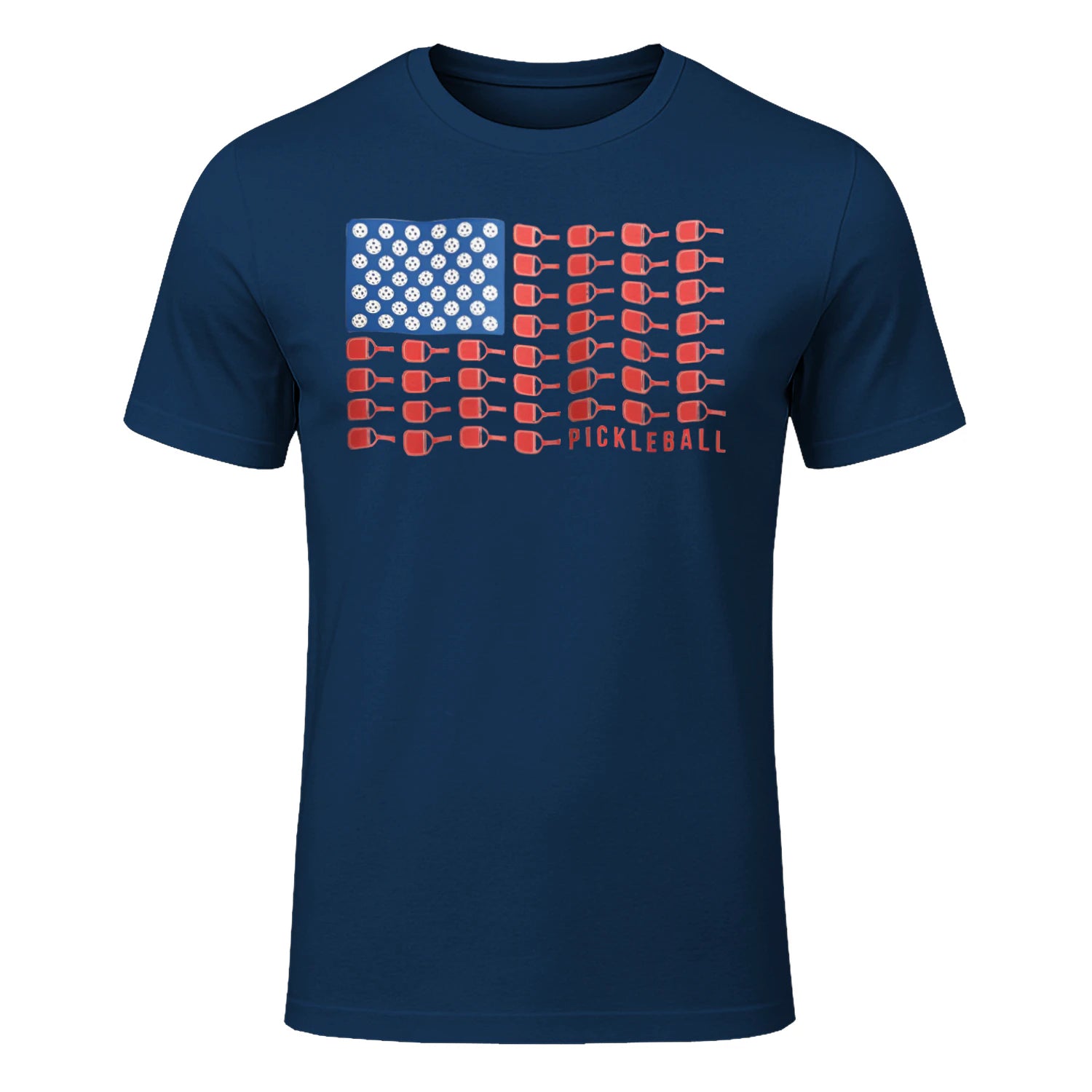 American Flag Pickleball T-Shirt – Funny Gift