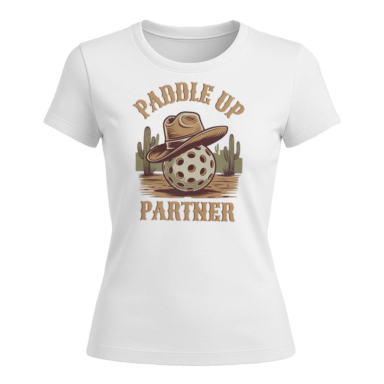 Paddle Up Partner for Pickleball Women’s T-Shirt – Funny Gift