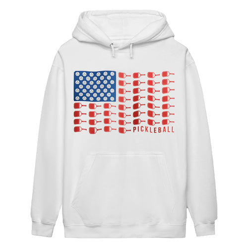 american flag pickleball Women’s Hoodie – Funny Gift