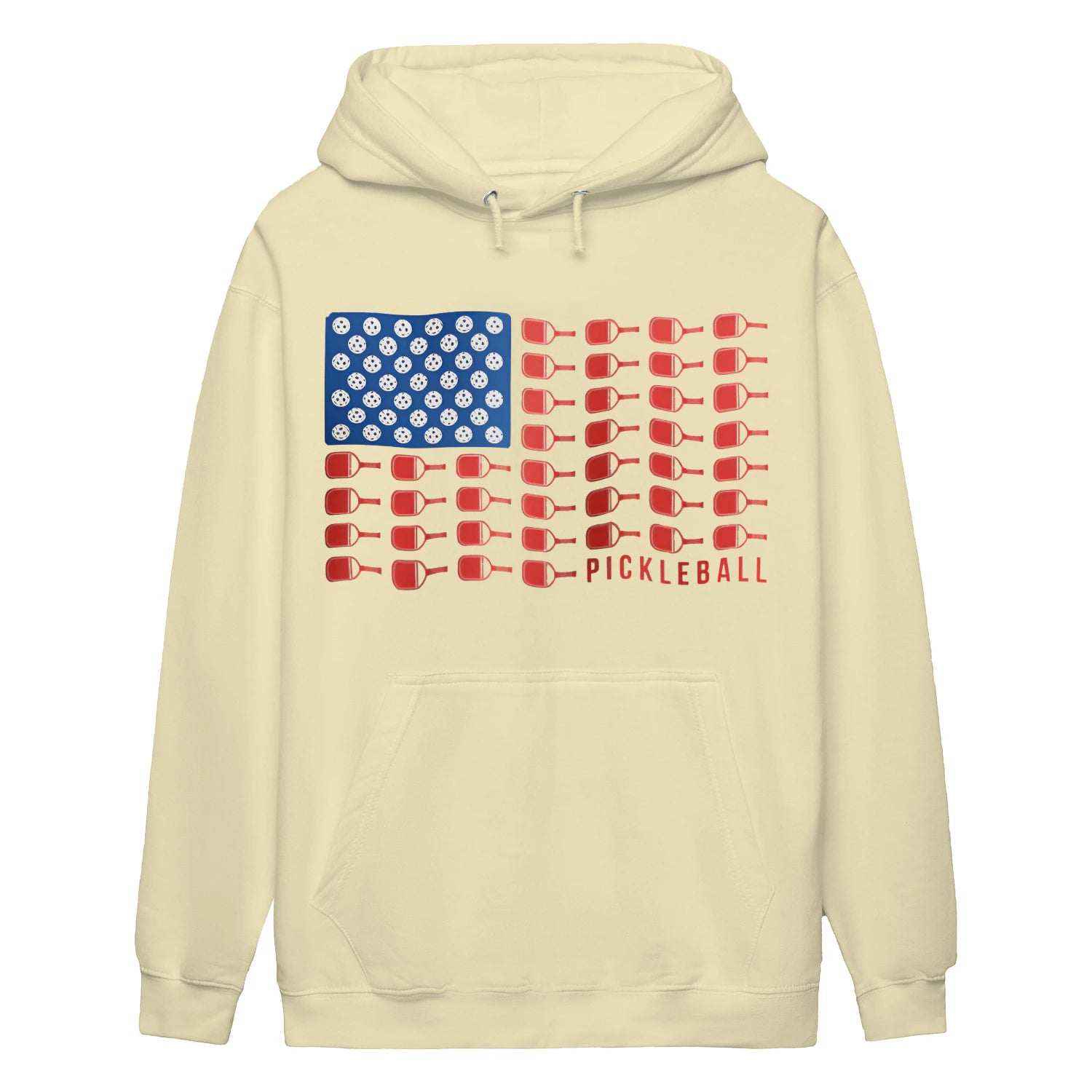 american flag pickleball Women’s Hoodie – Funny Gift