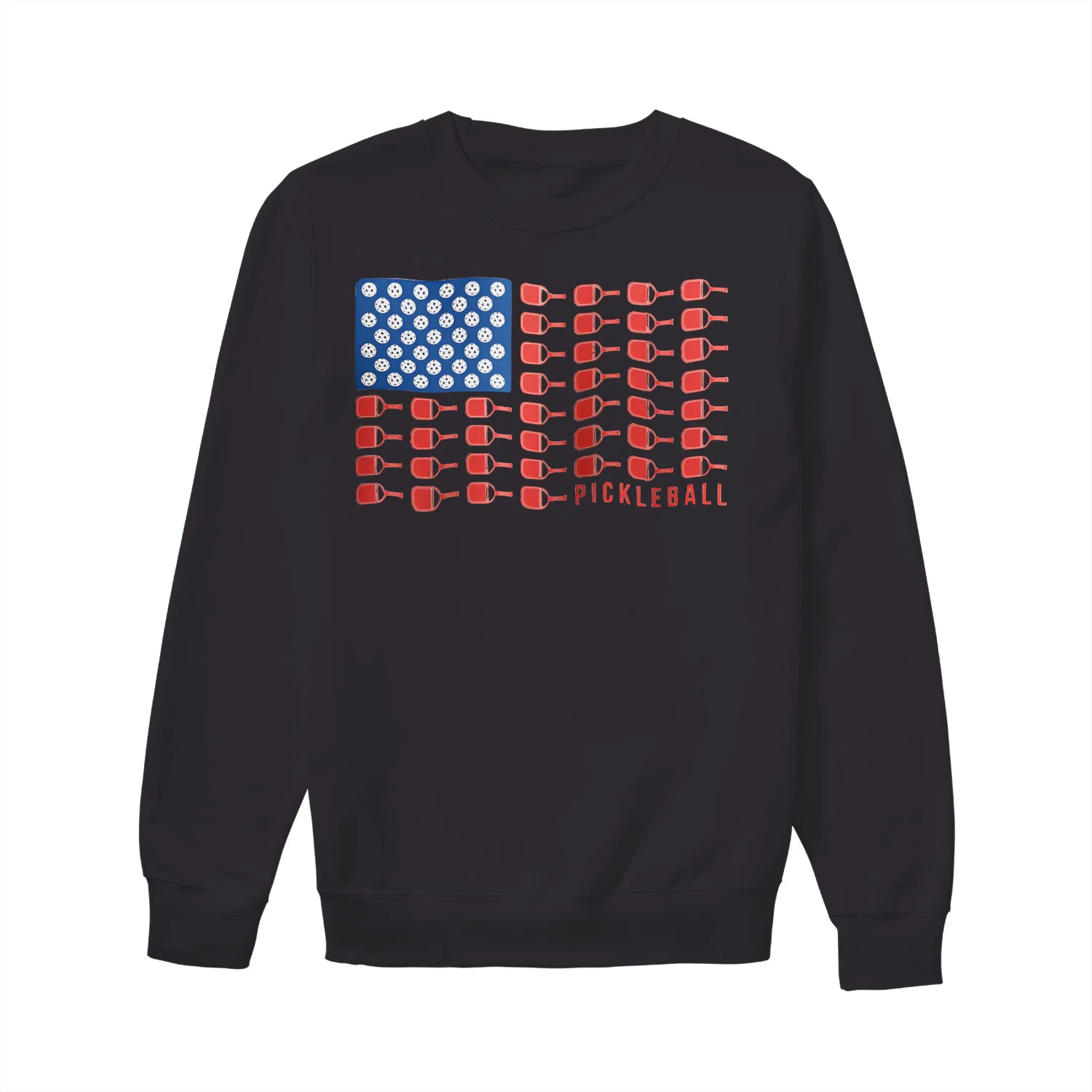 american flag pickleball Women’s Sweatshirt – Funny Gift