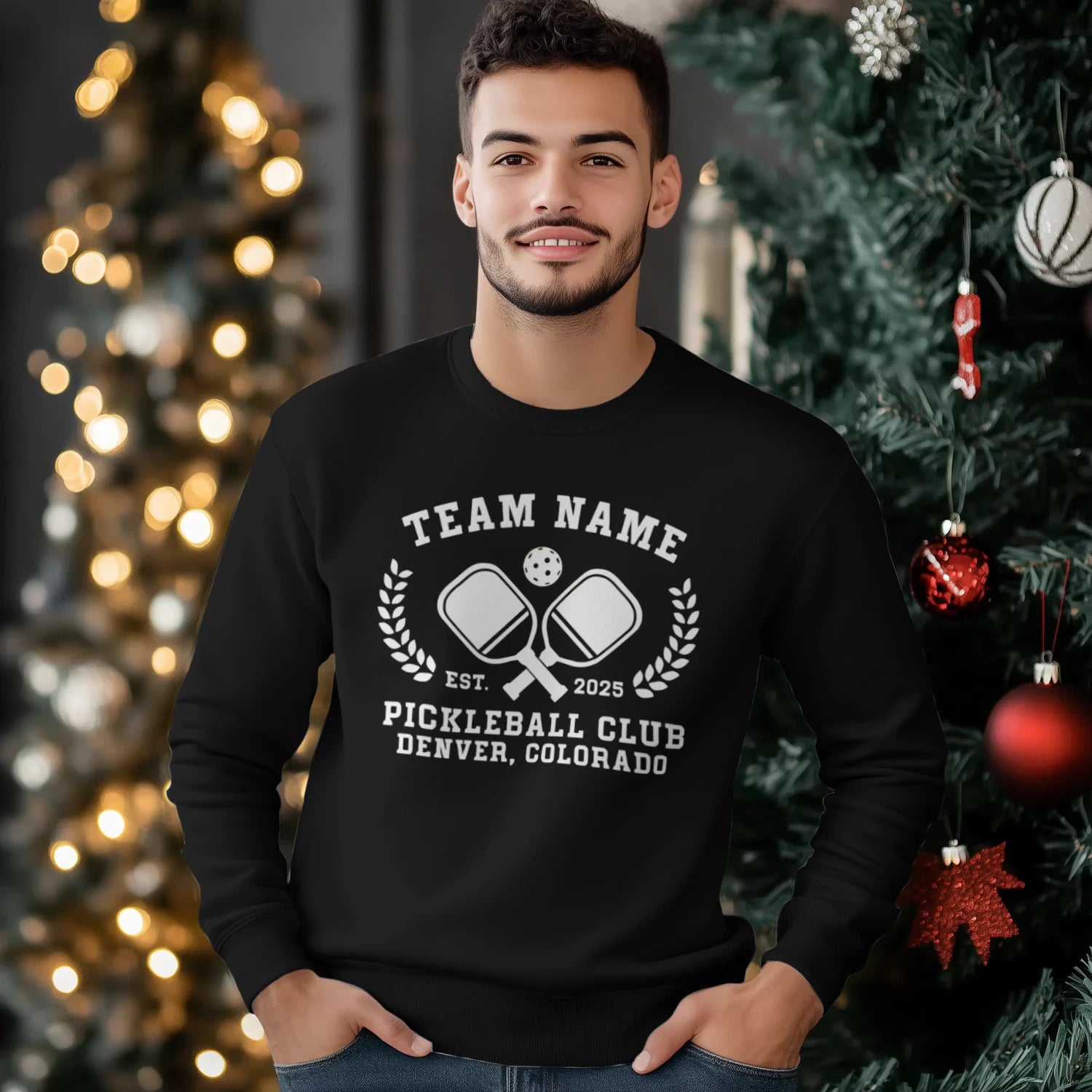 Pickleball Club Team Name Men’s Sweatshirt – Funny Gift