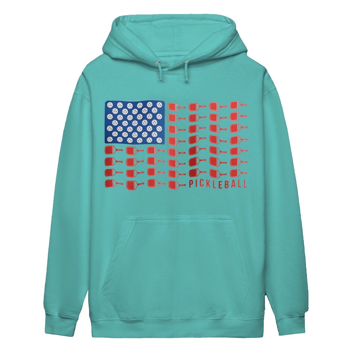 american flag pickleball Women’s Hoodie – Funny Gift