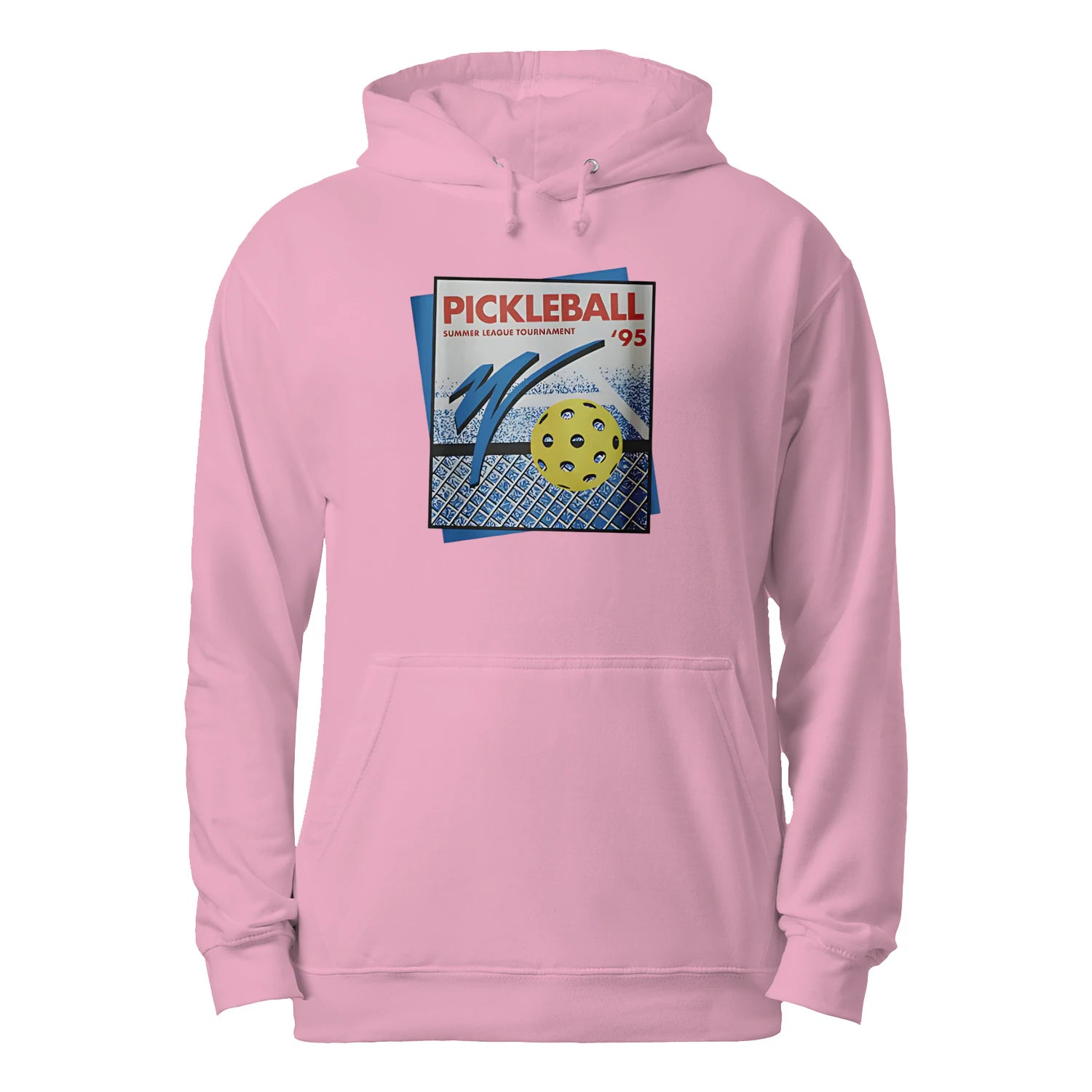 Retro Pickleball Court Men’s Hoodie – Funny Gift