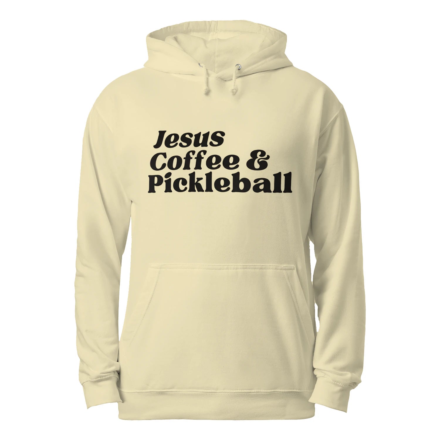 Jesus, Coffee & Pickleball Men’s Hoodie – Funny Gift