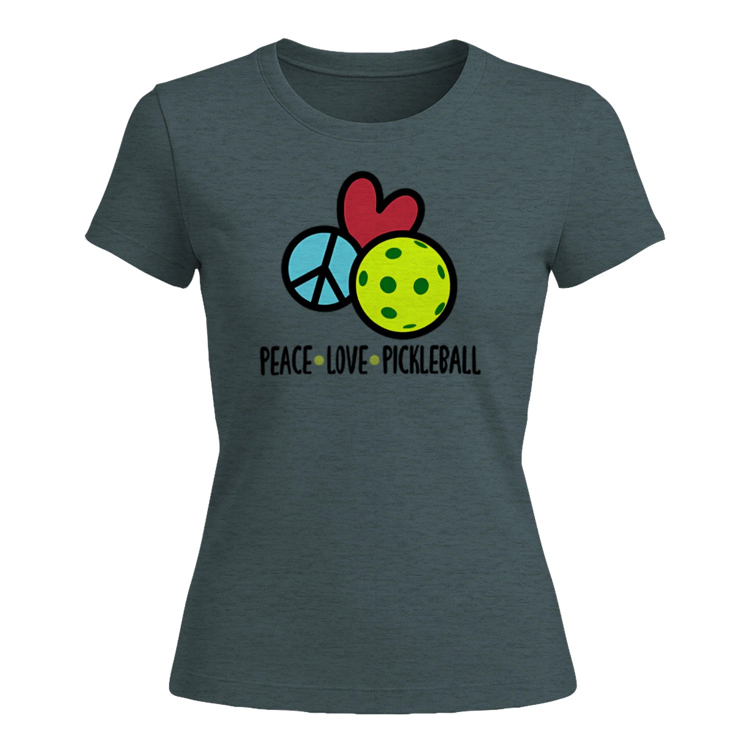Peace Love Pickleball for Women’s T-Shirt – Funny Gift