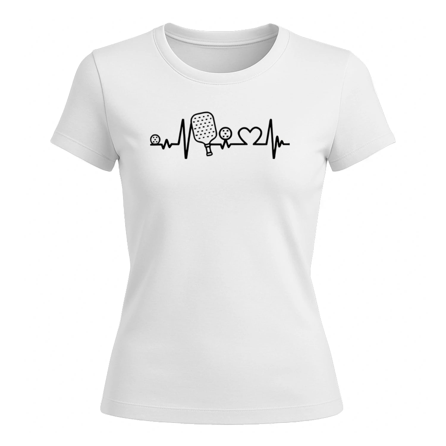 Pickleball Heartbeat for Women’s T-Shirt – Funny Gift