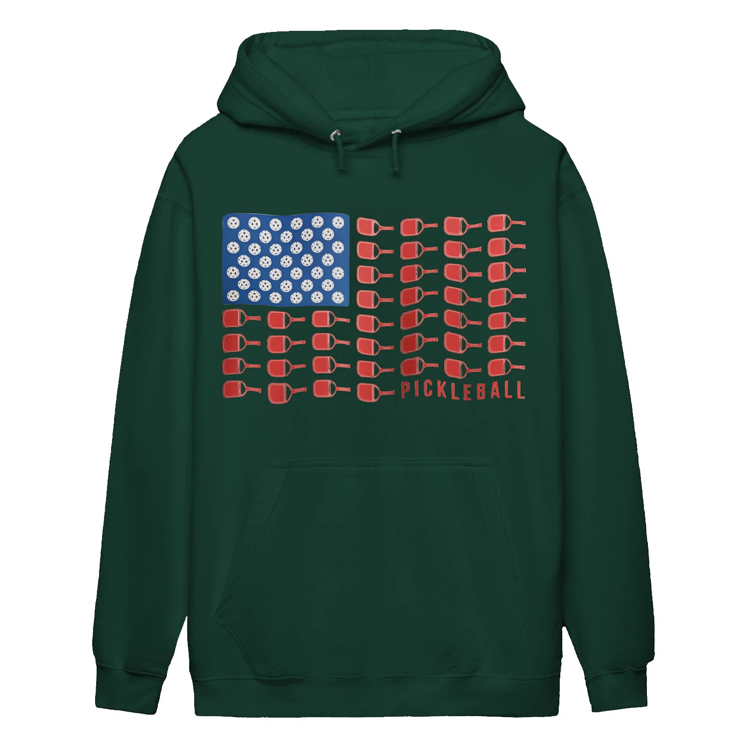 american flag pickleball Women’s Hoodie – Funny Gift