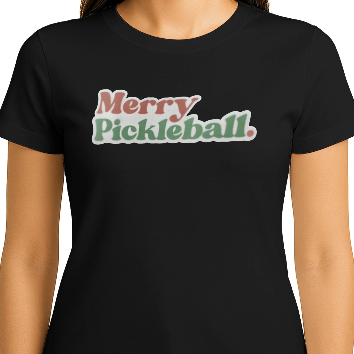 Merry Pickleball for Women’s T-Shirt – Funny Gift