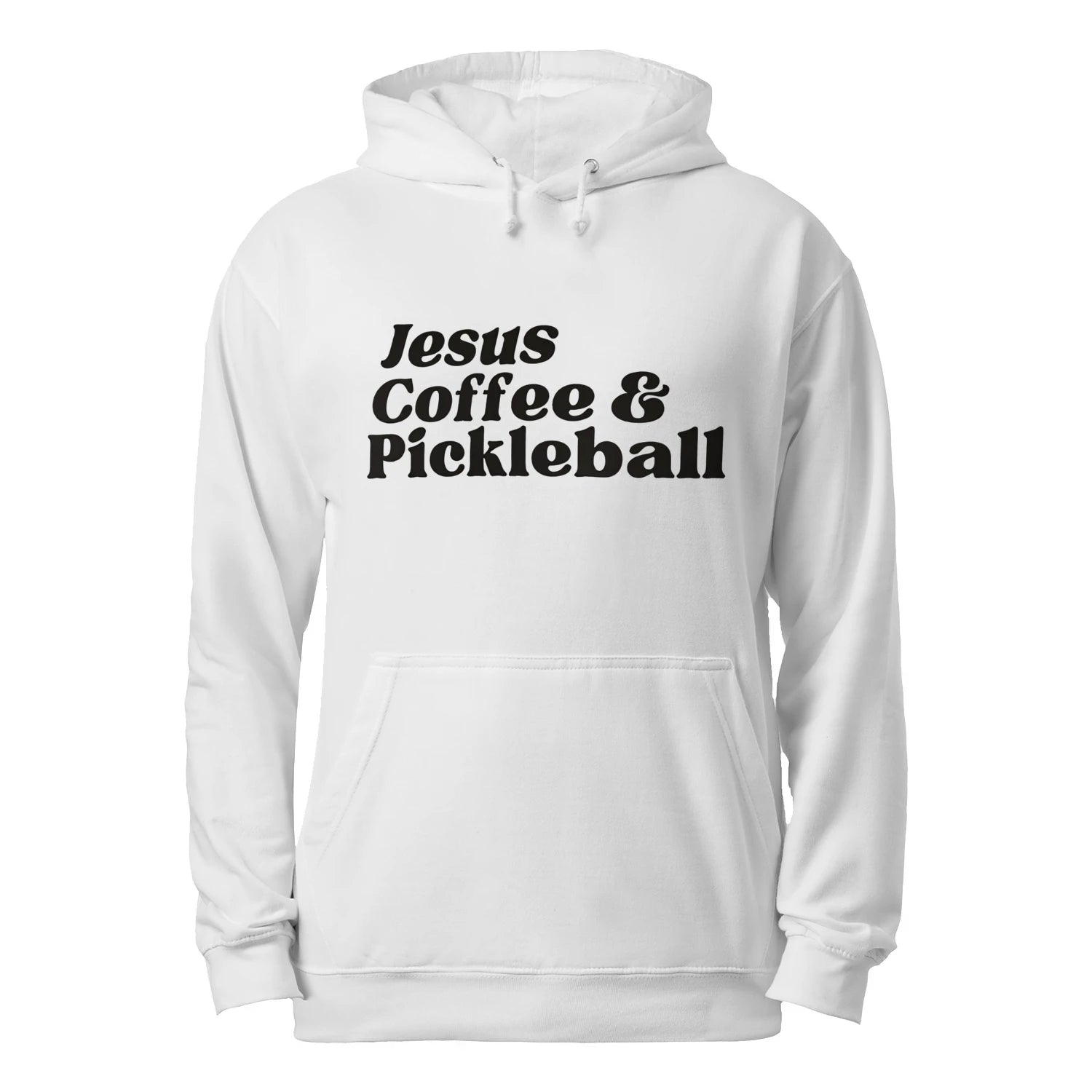 Jesus, Coffee & Pickleball Men’s Hoodie – Funny Gift