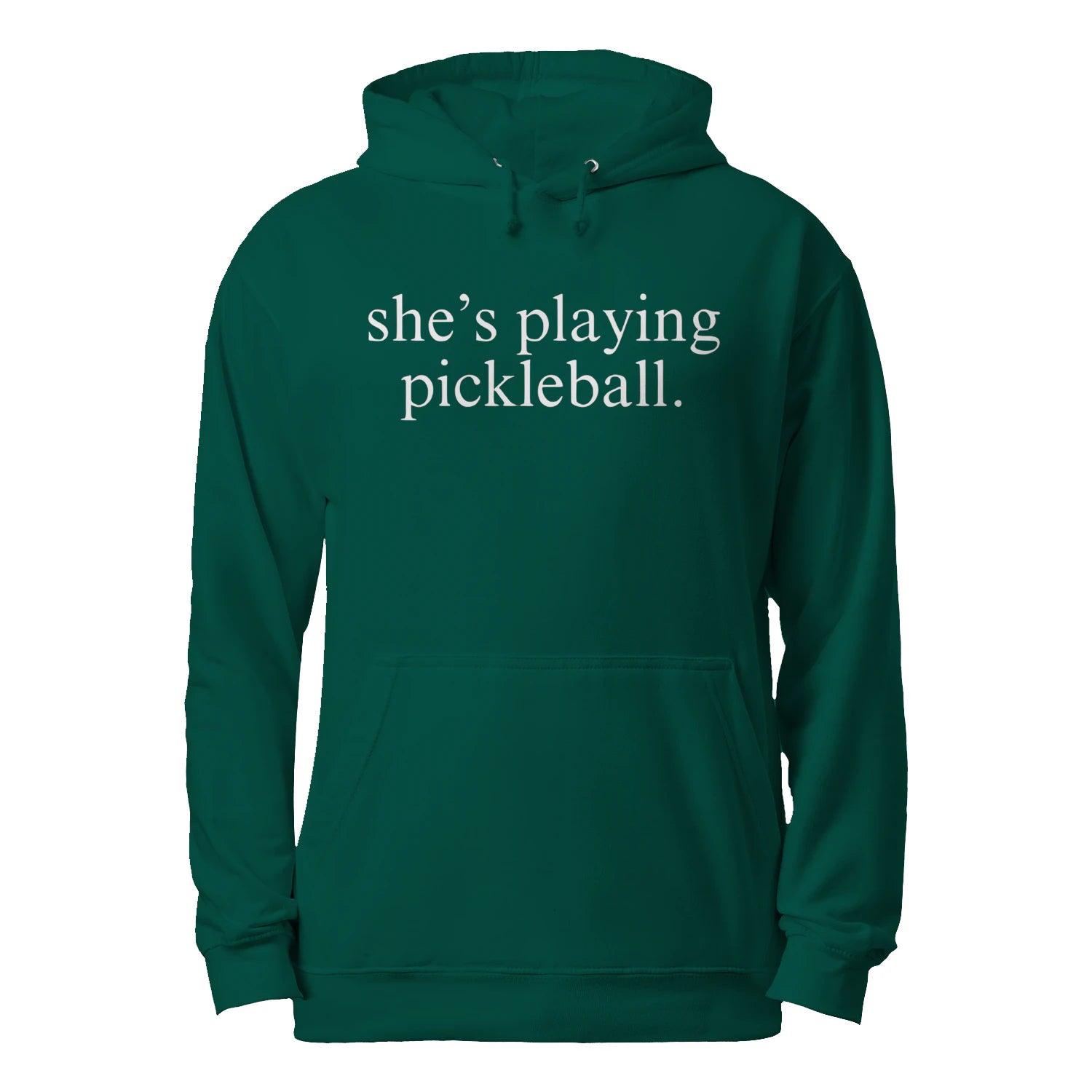 She’s Playing Pickleball Men’s Hoodie – Funny Gift