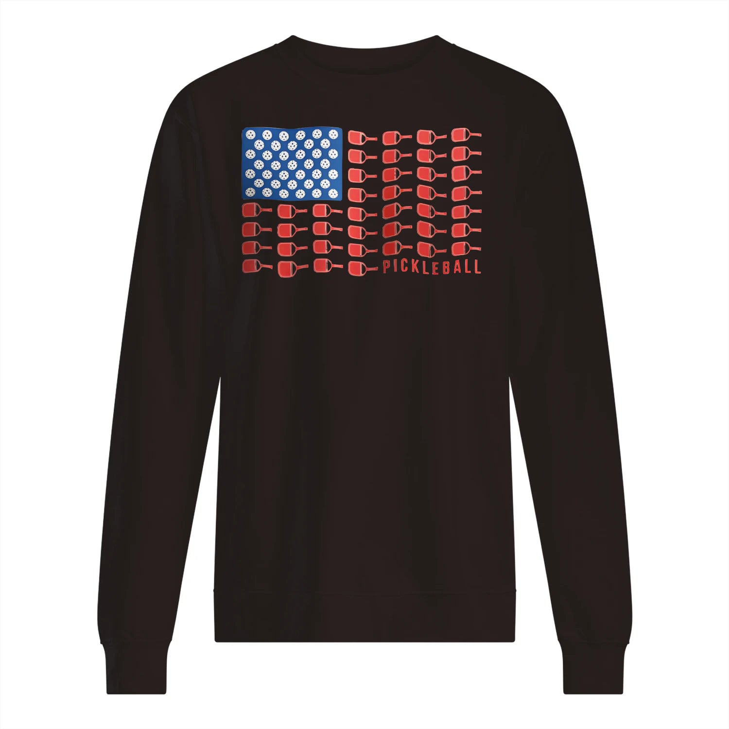 American Flag Pickleball Men’s Sweatshirt – Funny Gift