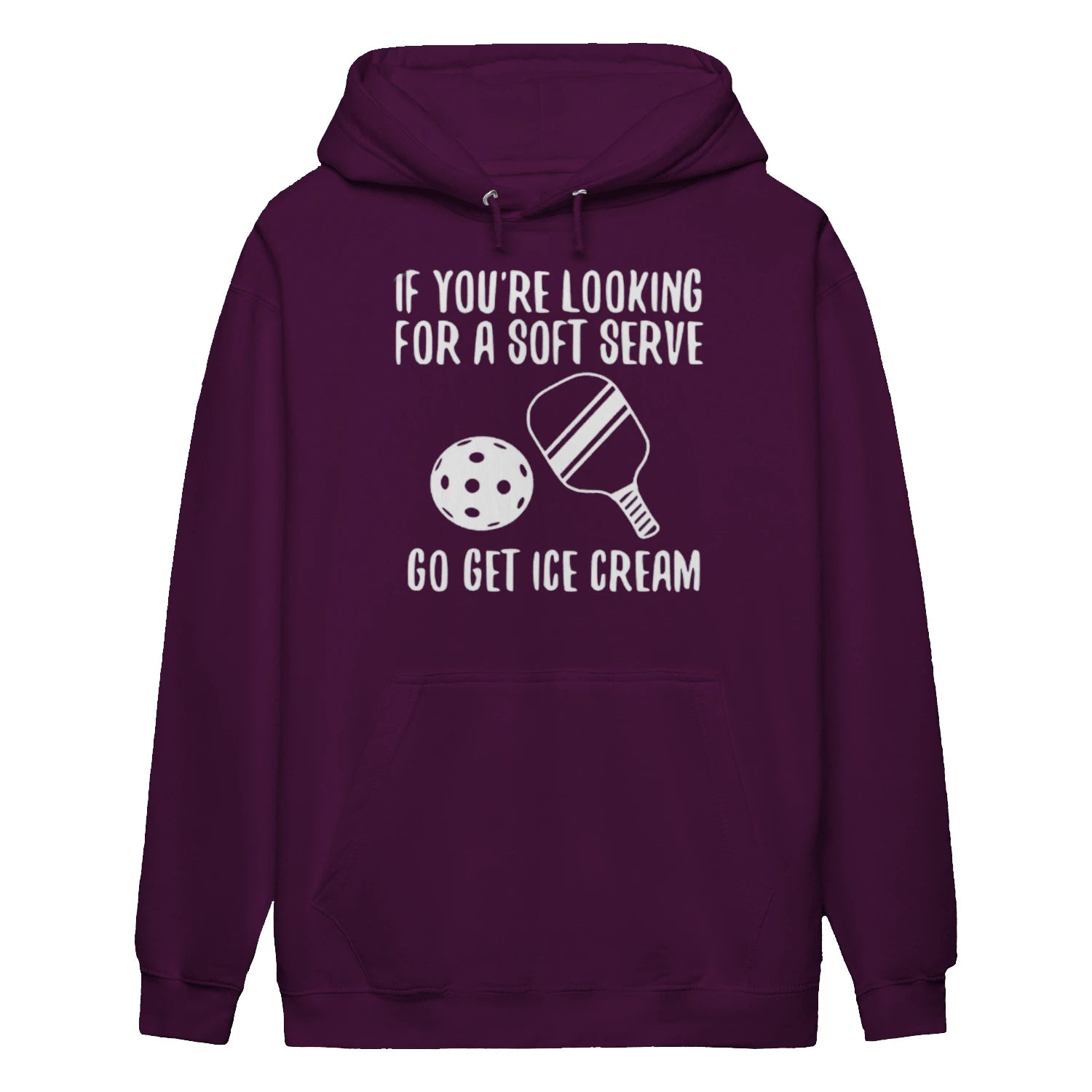 soft serve joke pickleball Women’s Hoodie – Funny Gift