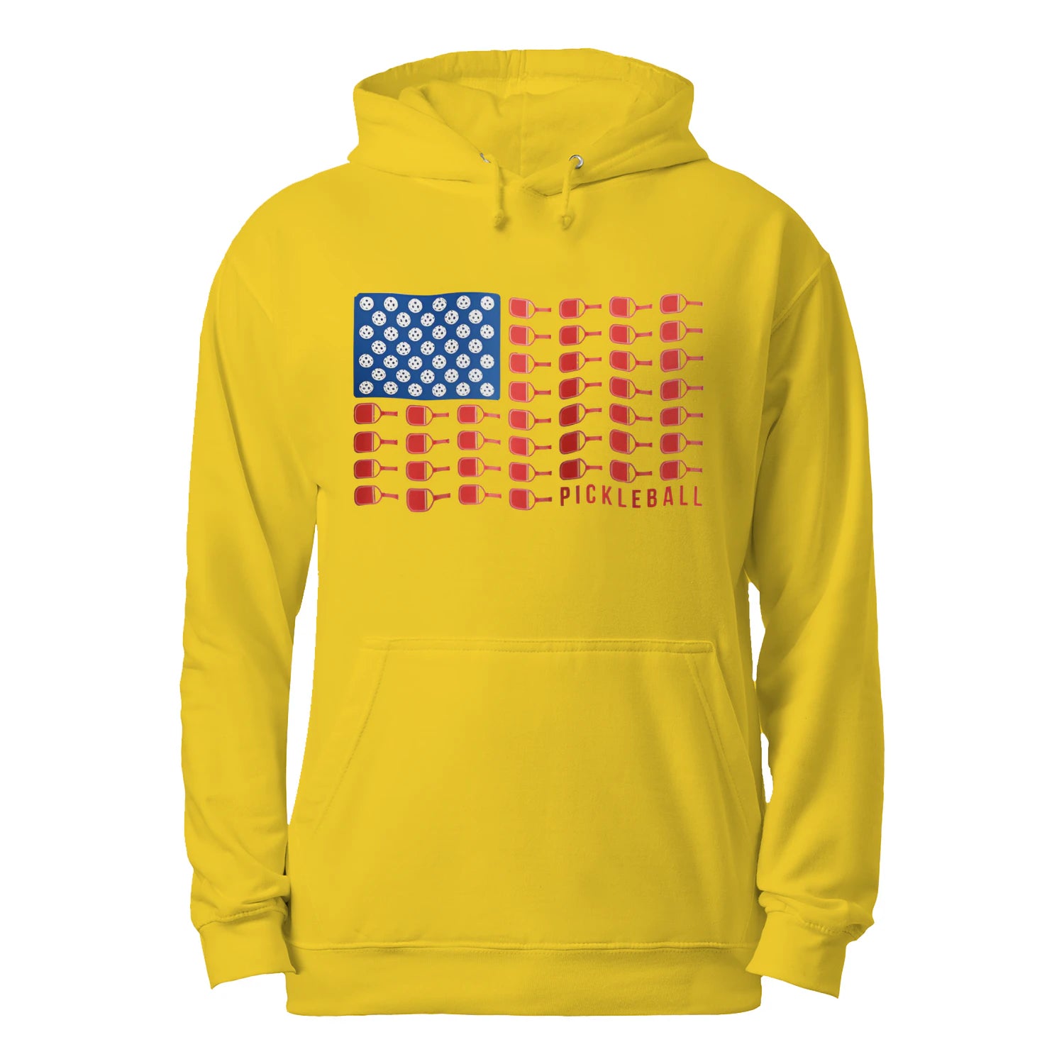 American Flag Pickleball Men’s Hoodie – Funny Gift