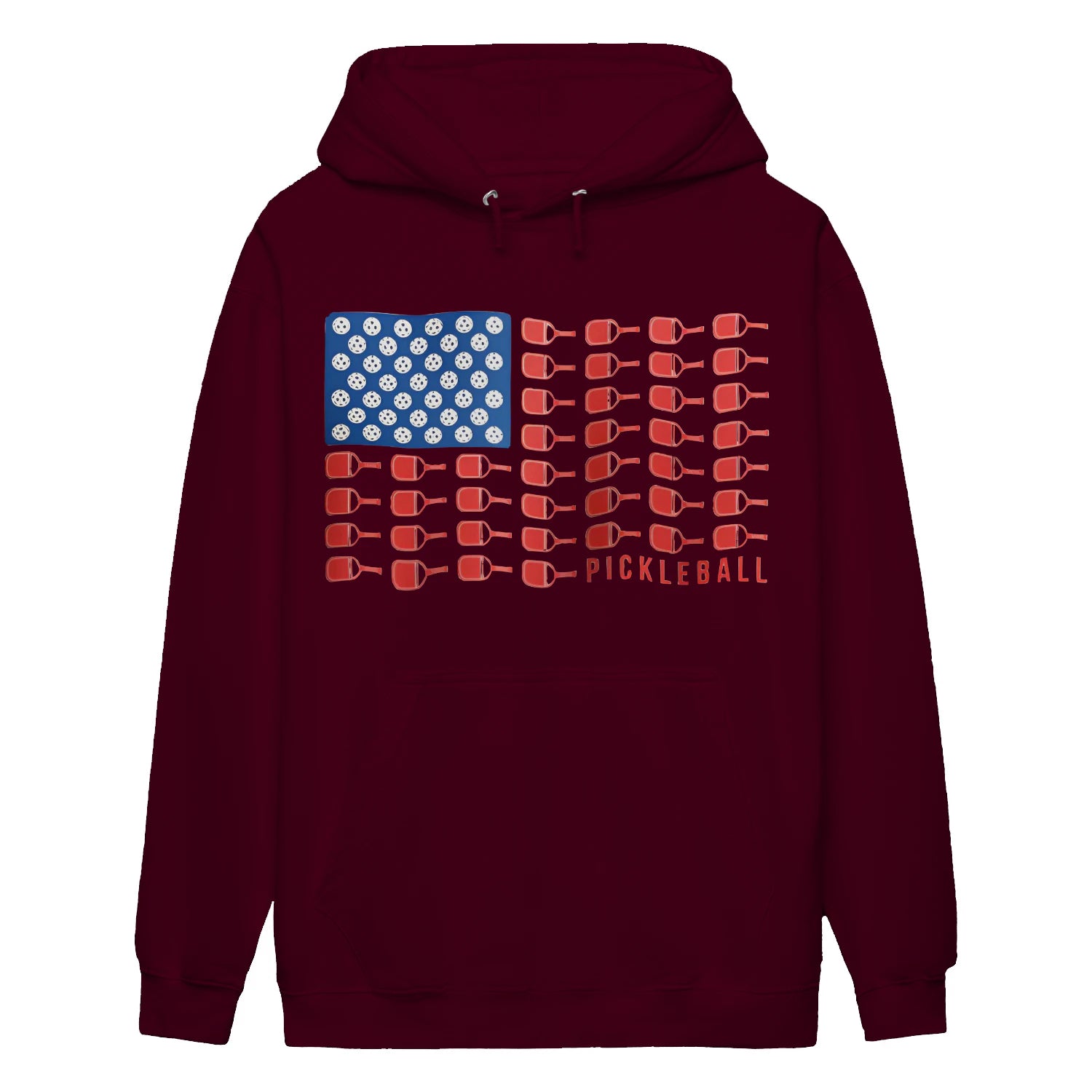 american flag pickleball Women’s Hoodie – Funny Gift
