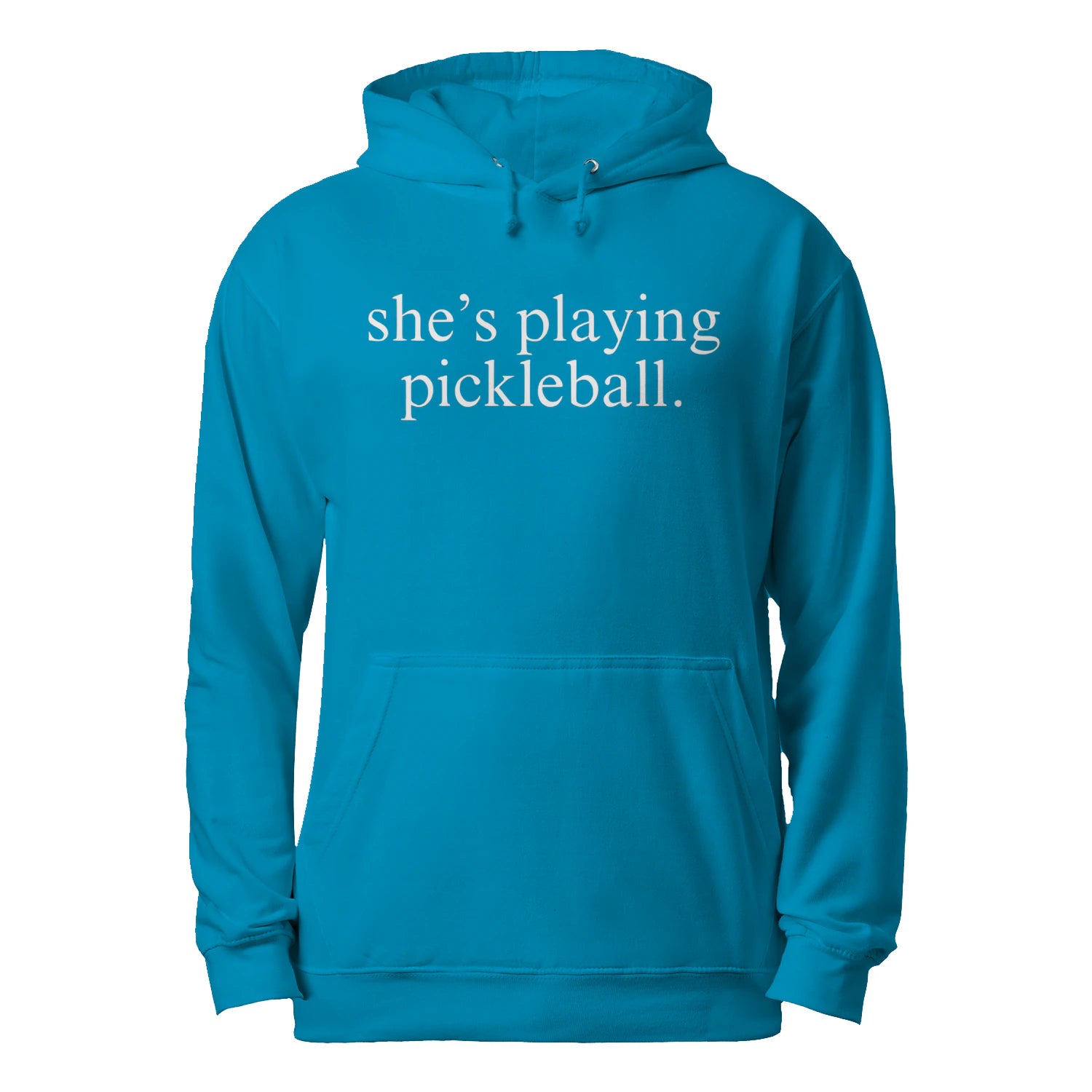She’s Playing Pickleball Men’s Hoodie – Funny Gift