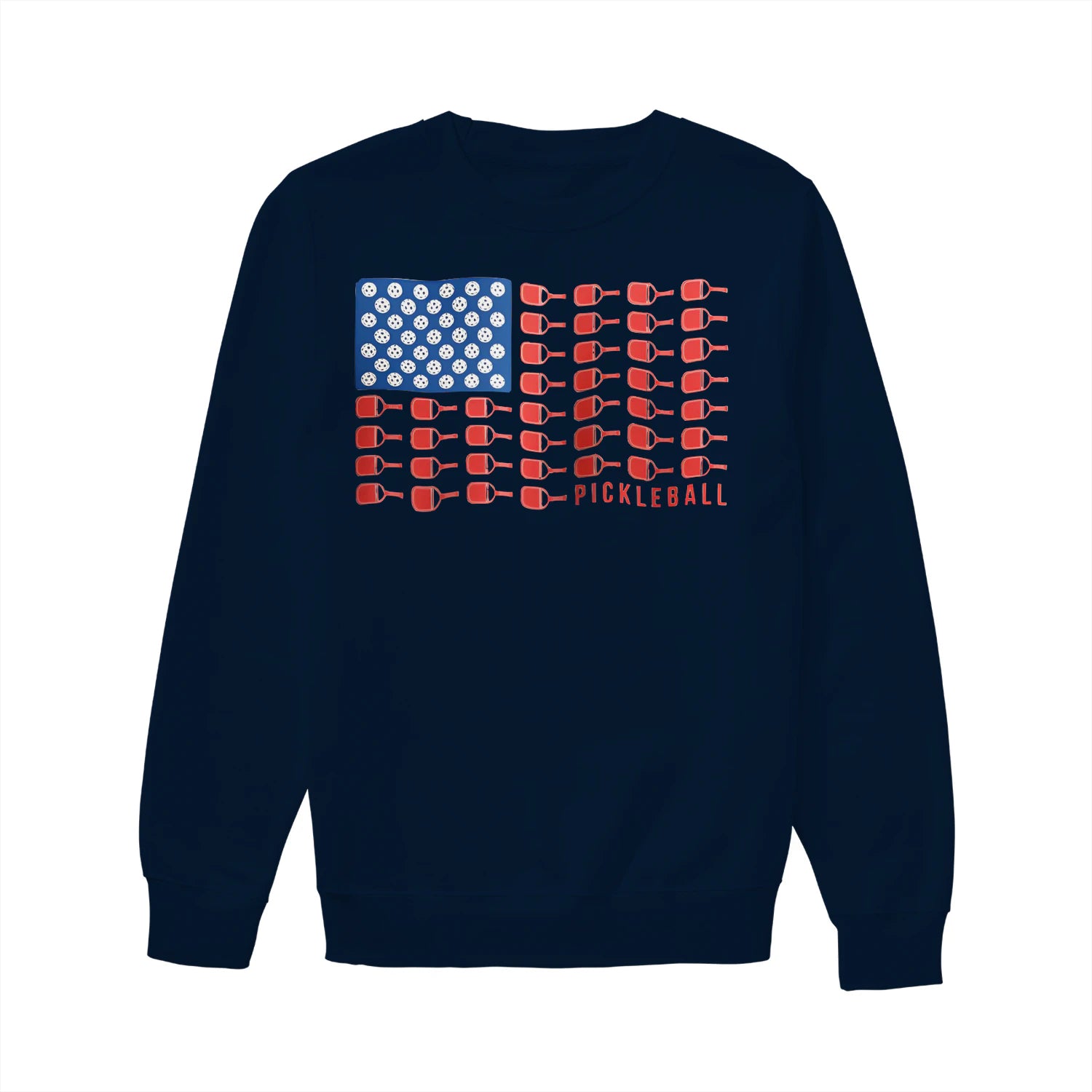 american flag pickleball Women’s Sweatshirt – Funny Gift