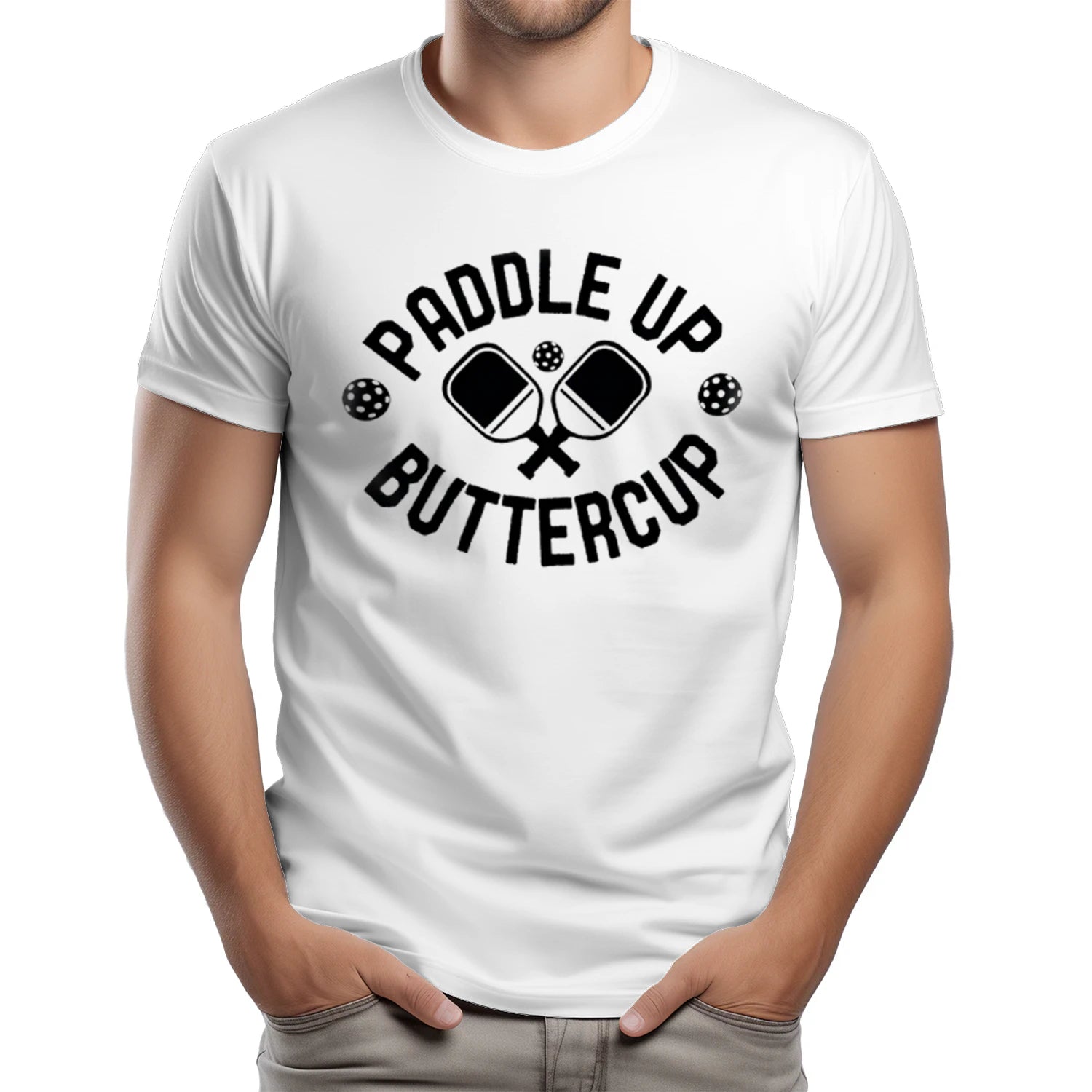 Paddle Up Buttercup Pickleball T-Shirt – Funny Gift