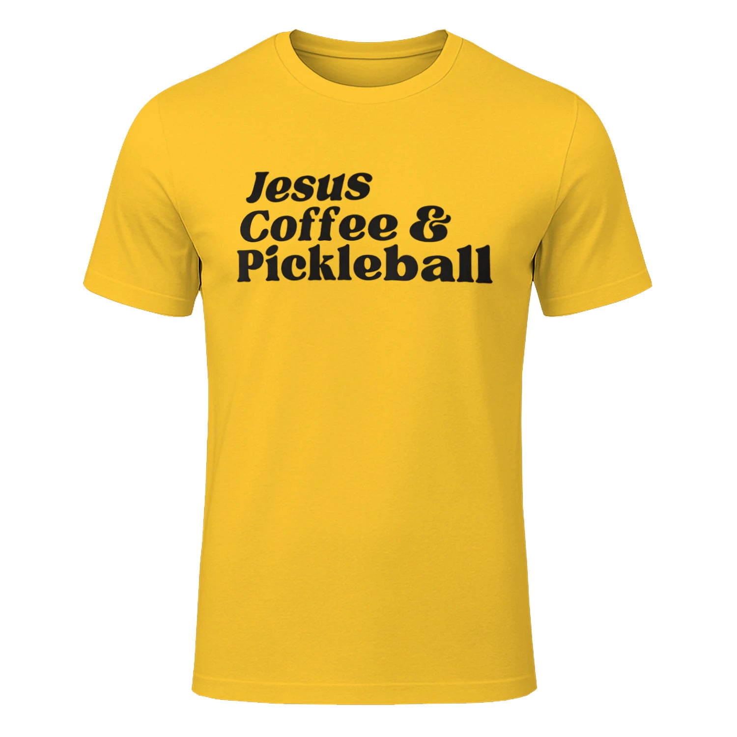 Jesus, Coffee & Pickleball T-Shirt – Funny Gift