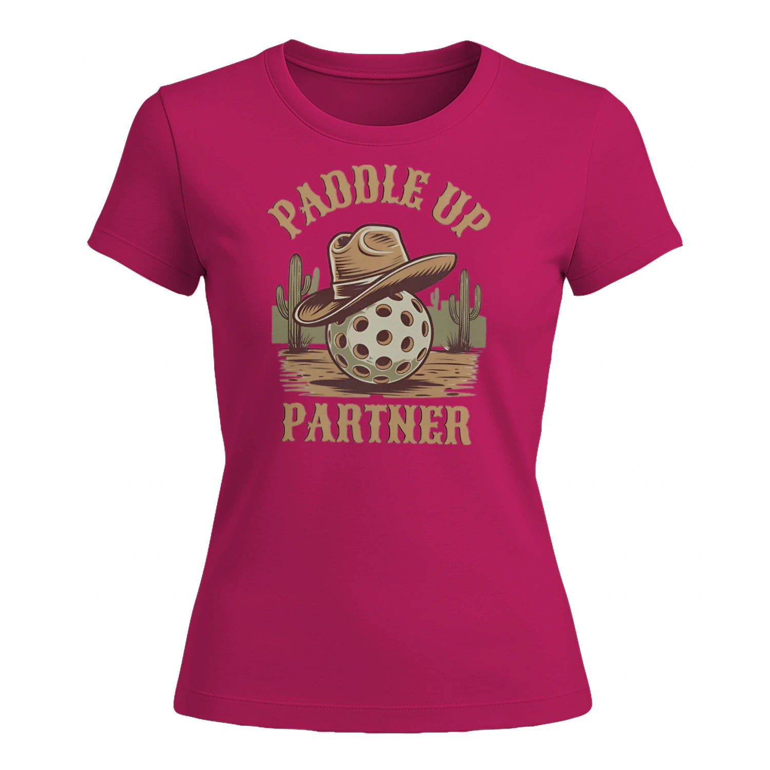Paddle Up Partner for Pickleball Women’s T-Shirt – Funny Gift