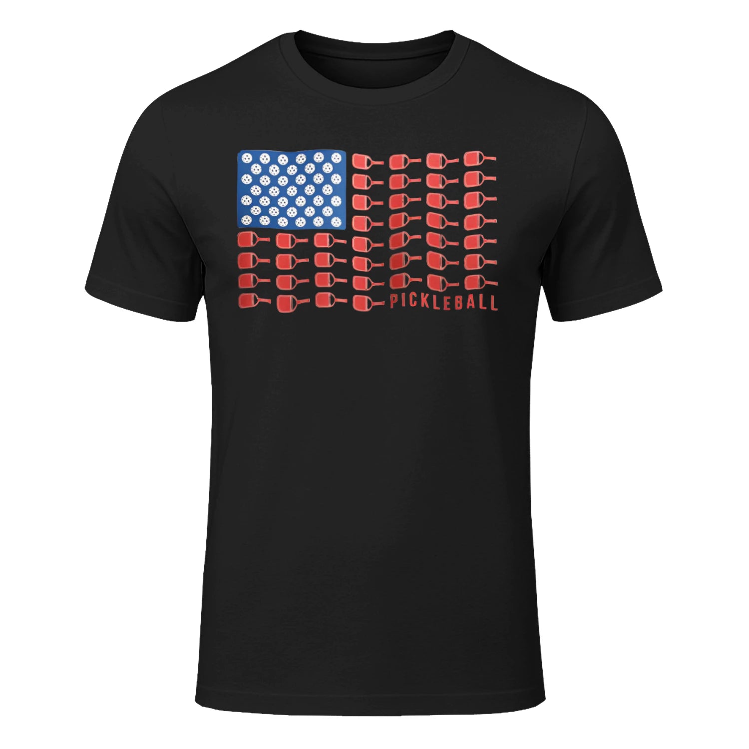 American Flag Pickleball T-Shirt – Funny Gift