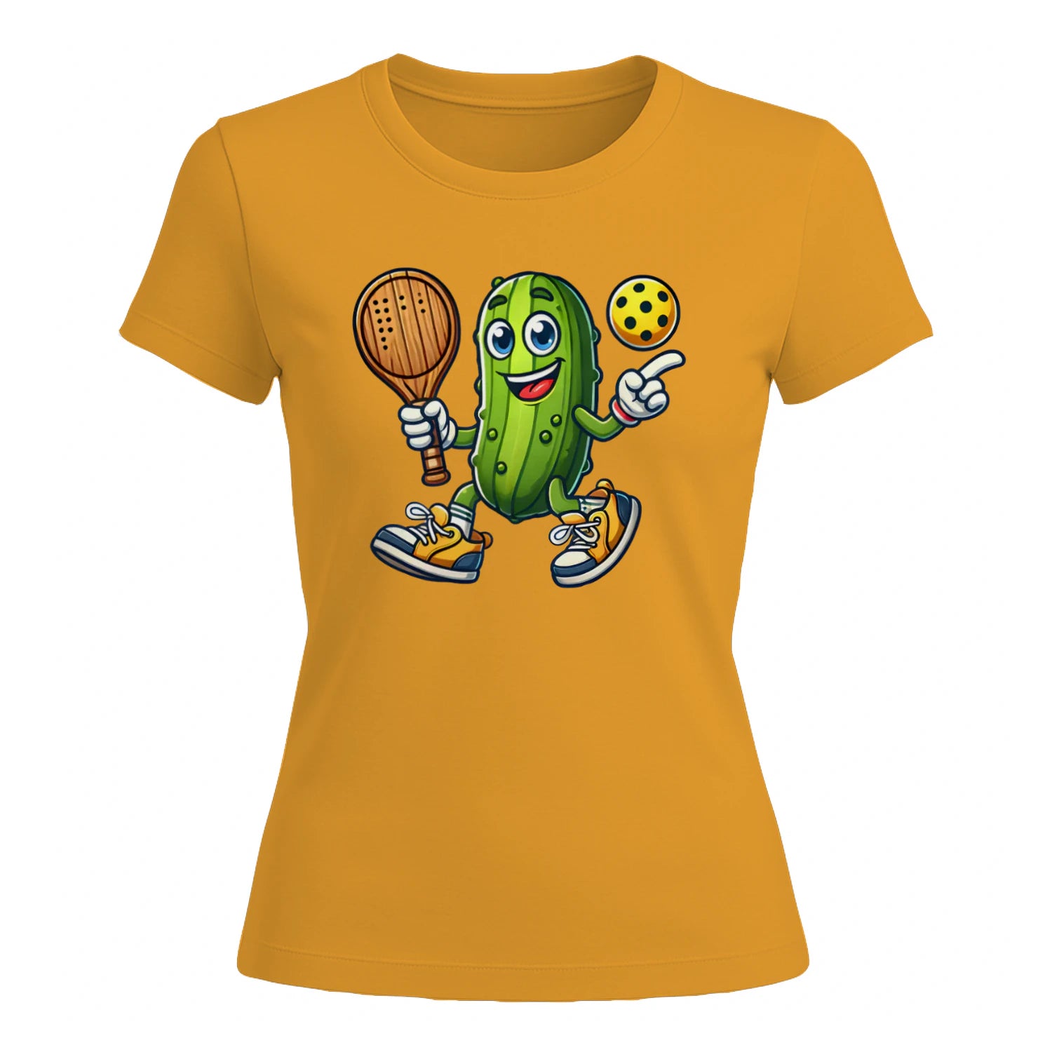 Funny Pickles Playing Pickleball for Women’s T-Shirt – Funny Gift