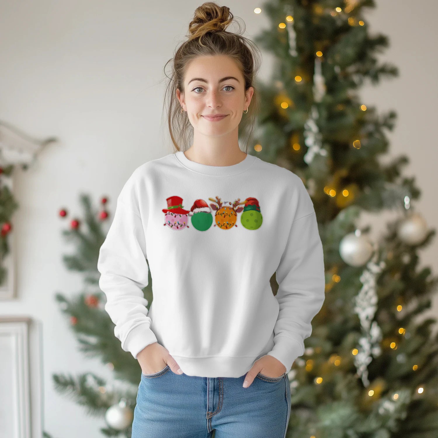 peace love pickleball Women’s Sweatshirt – Funny Gift