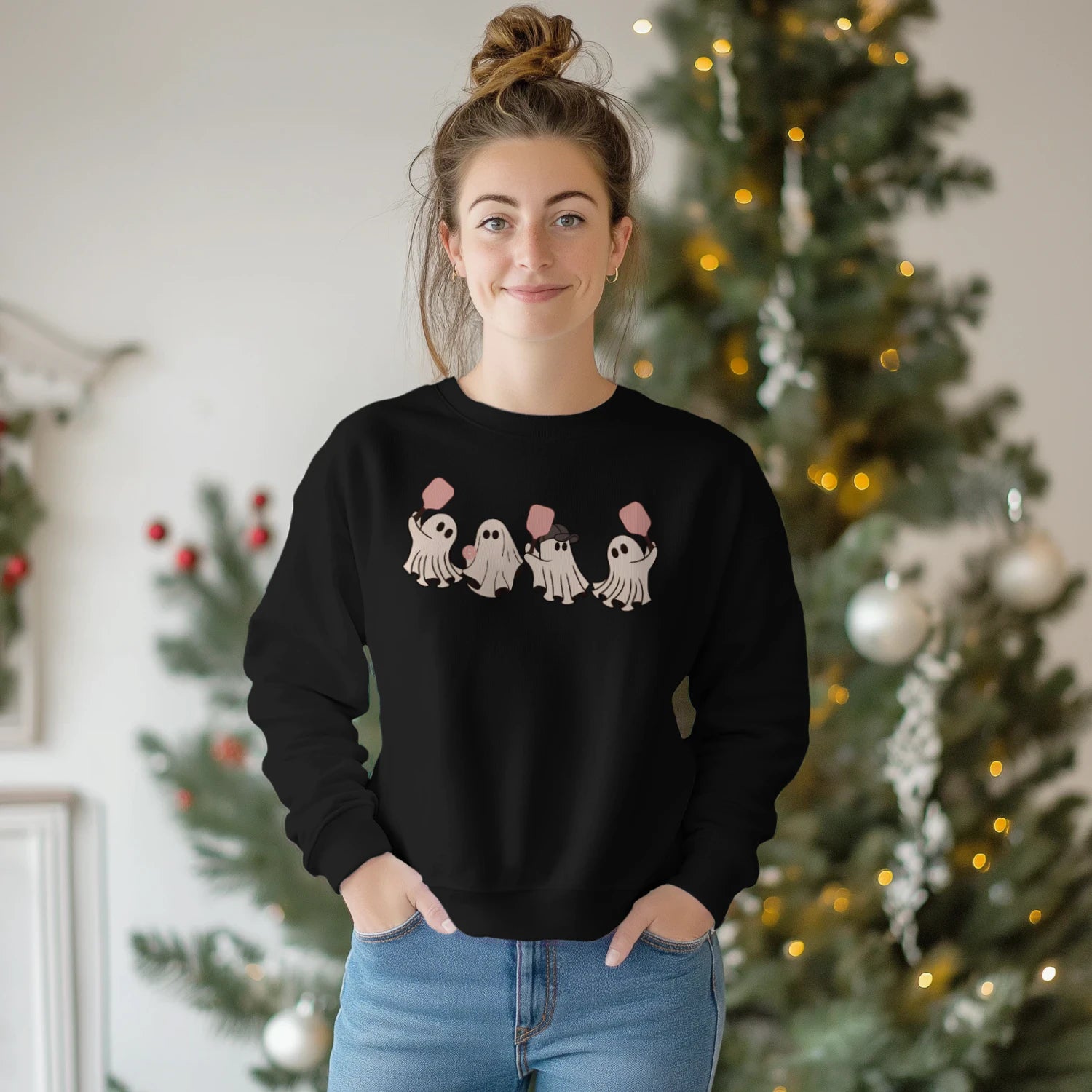 cute pickleball characters Women’s Sweatshirt – Funny Gift