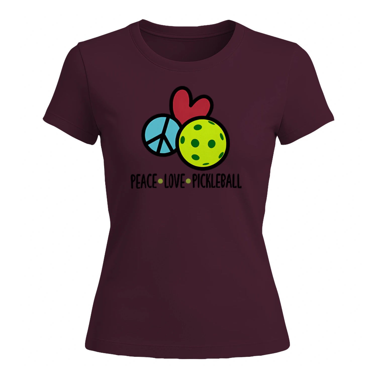 Peace Love Pickleball for Women’s T-Shirt – Funny Gift