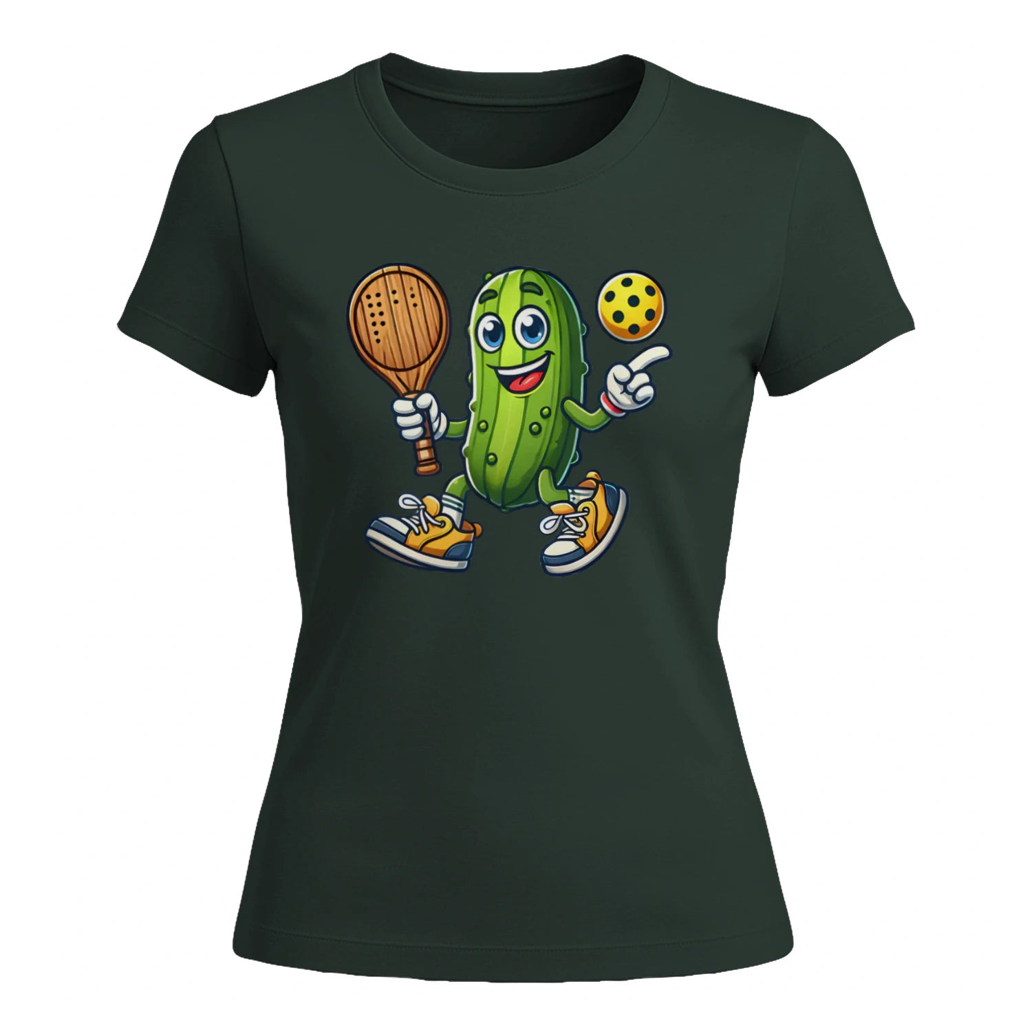 Funny Pickles Playing Pickleball for Women’s T-Shirt – Funny Gift