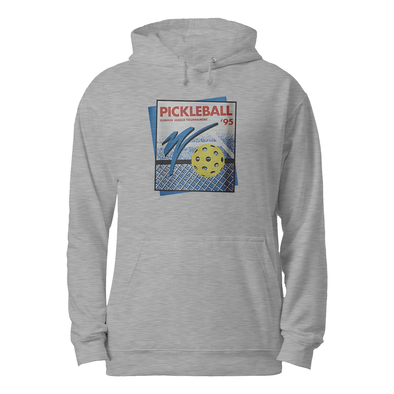 Retro Pickleball Court Men’s Hoodie – Funny Gift