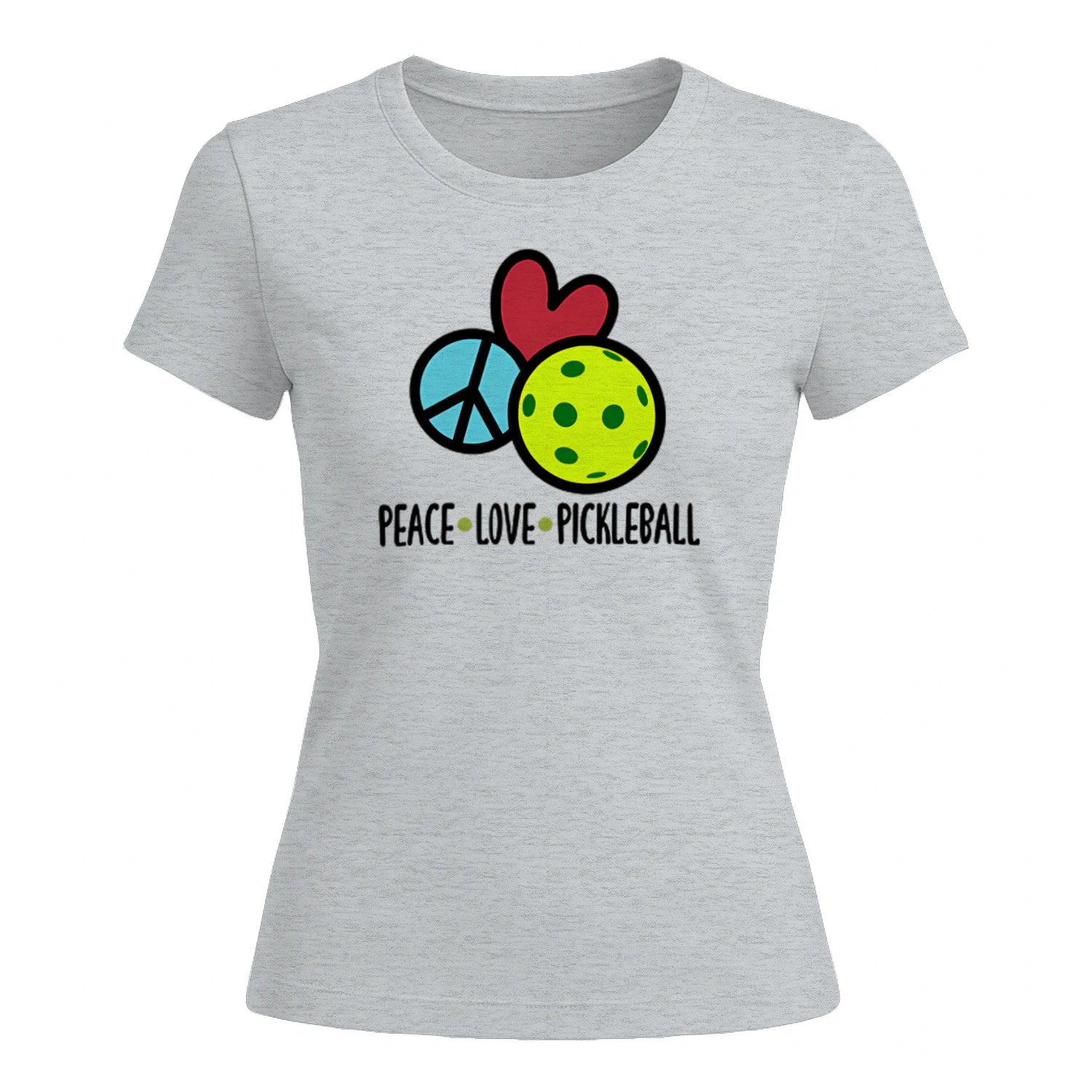 Peace Love Pickleball for Women’s T-Shirt – Funny Gift