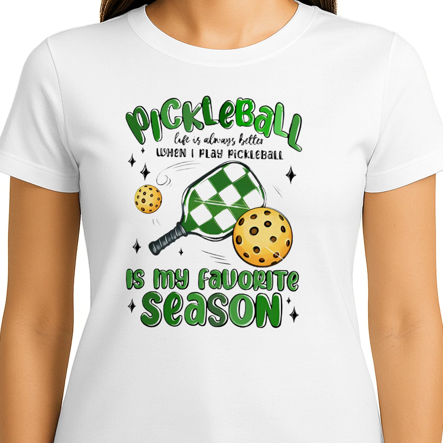 Pickleball Is My Favorite Season for Women’s T-Shirt – Funny Gift