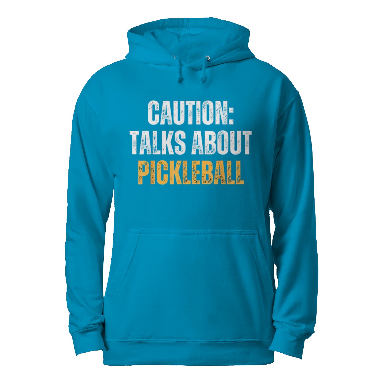 Caution: Talks About Pickleball Men’s Hoodie – Funny Gift