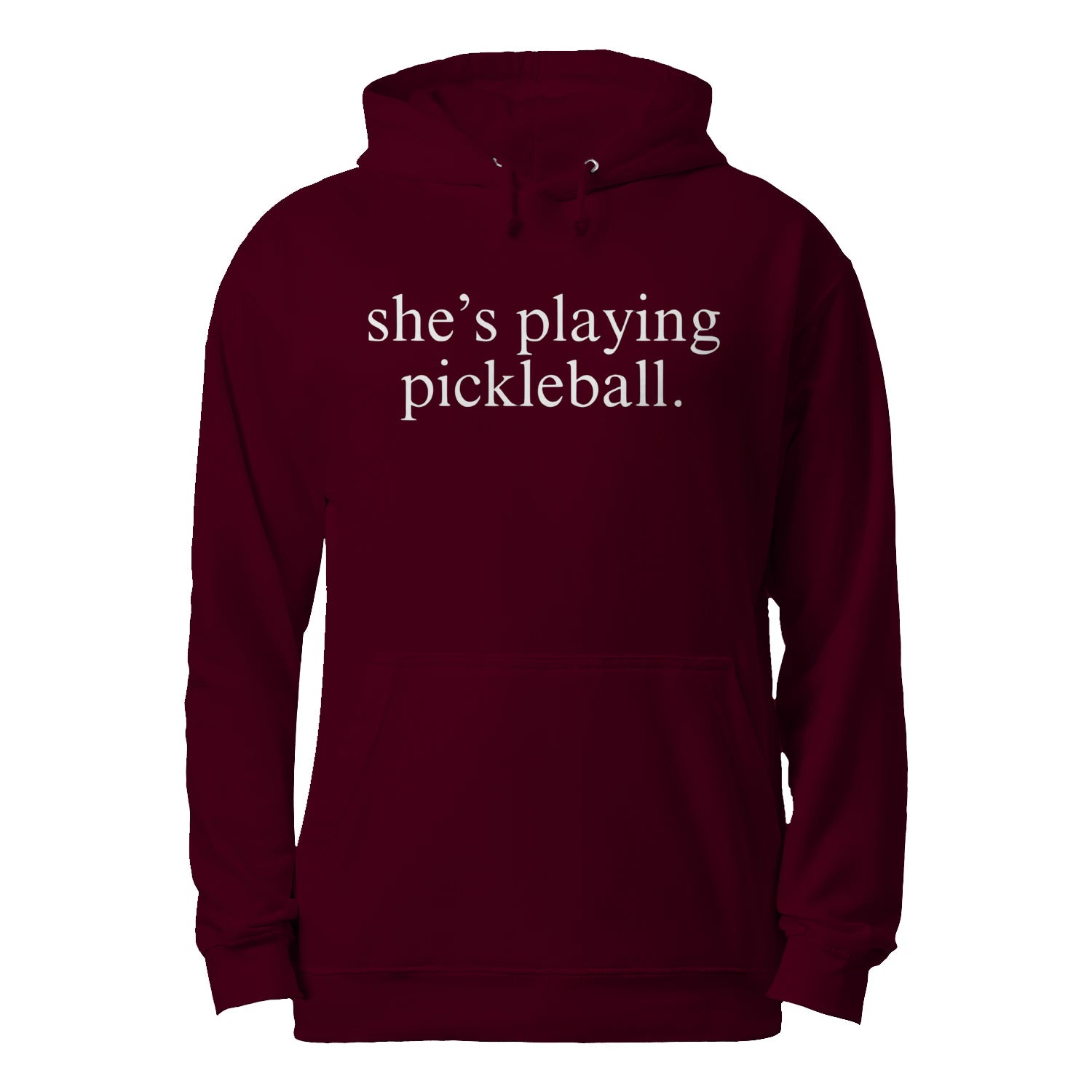 She’s Playing Pickleball Men’s Hoodie – Funny Gift
