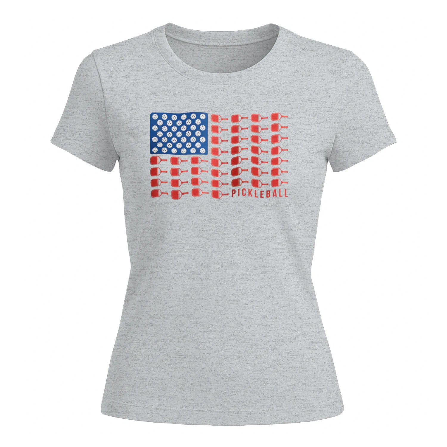 American Flag Pickleball for Women’s T-Shirt – Funny Gift