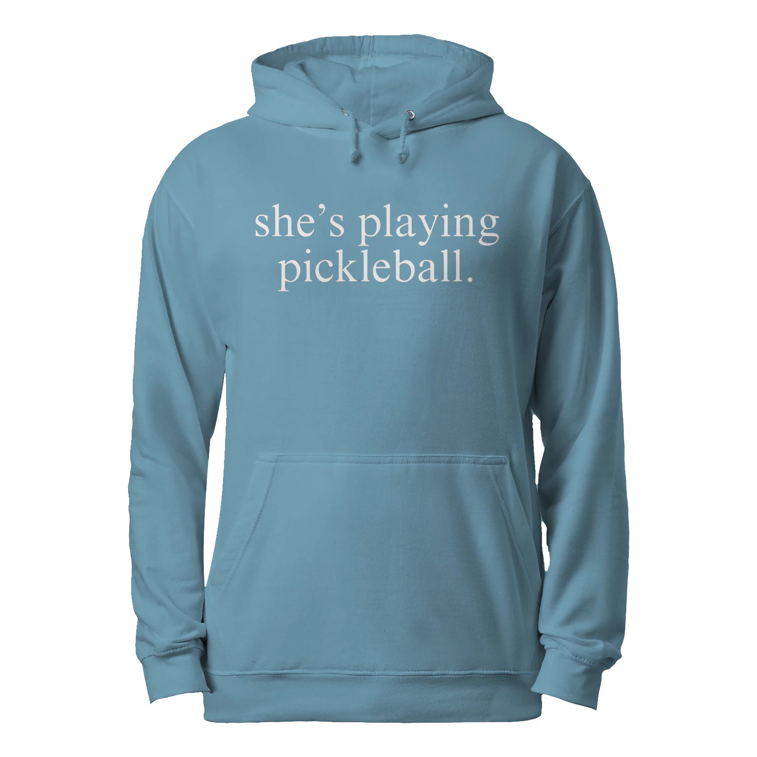 She’s Playing Pickleball Men’s Hoodie – Funny Gift
