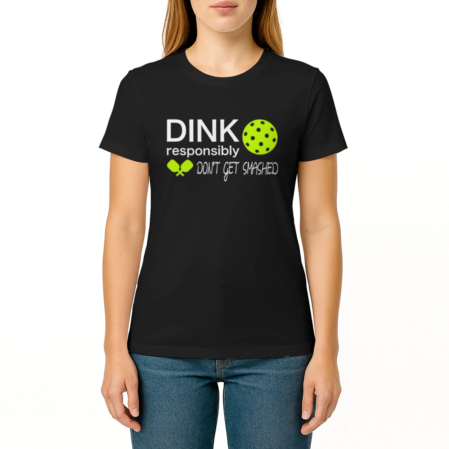 Dink Responsibly Pickleball Lover for Women’s T-Shirt – Funny Gift