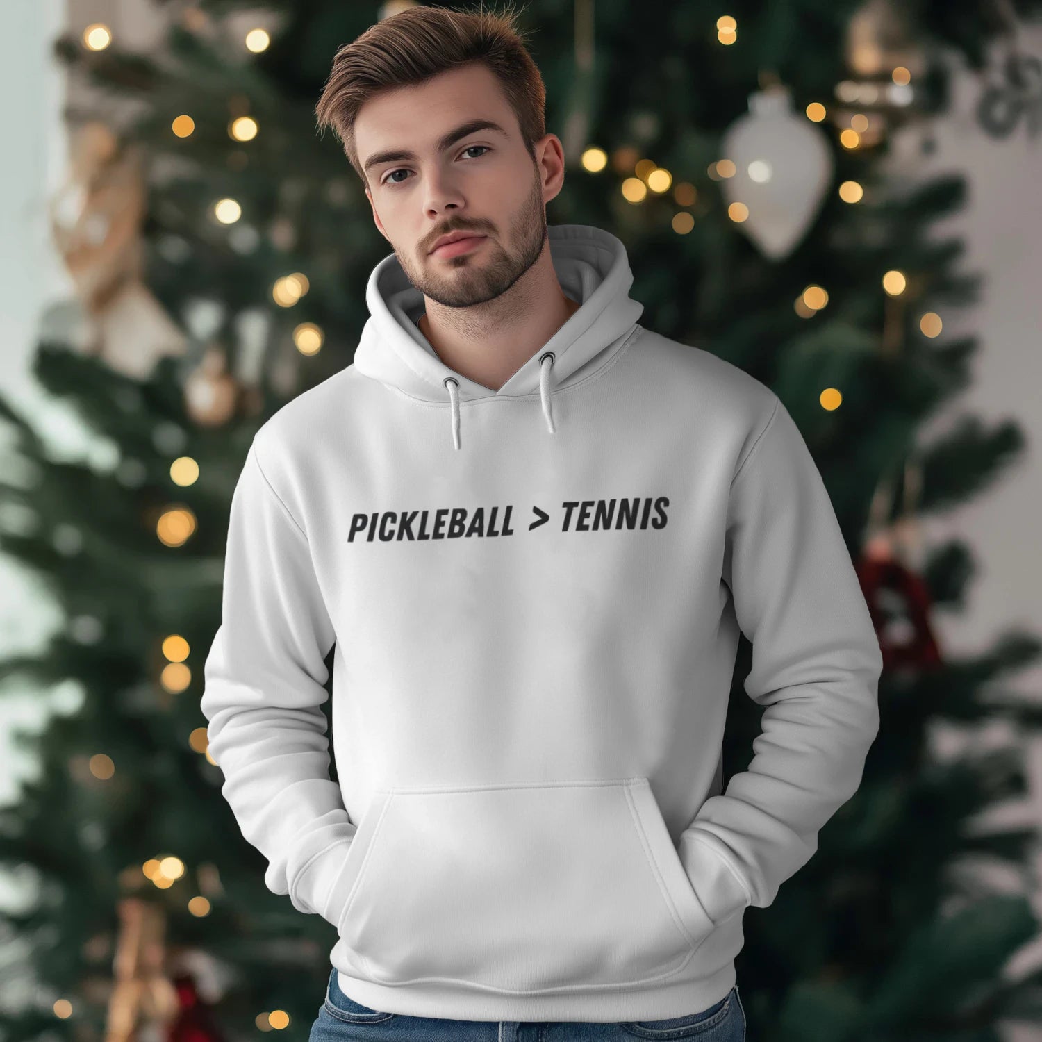 Pickleball & Tennis Men’s Hoodie – Funny Gift