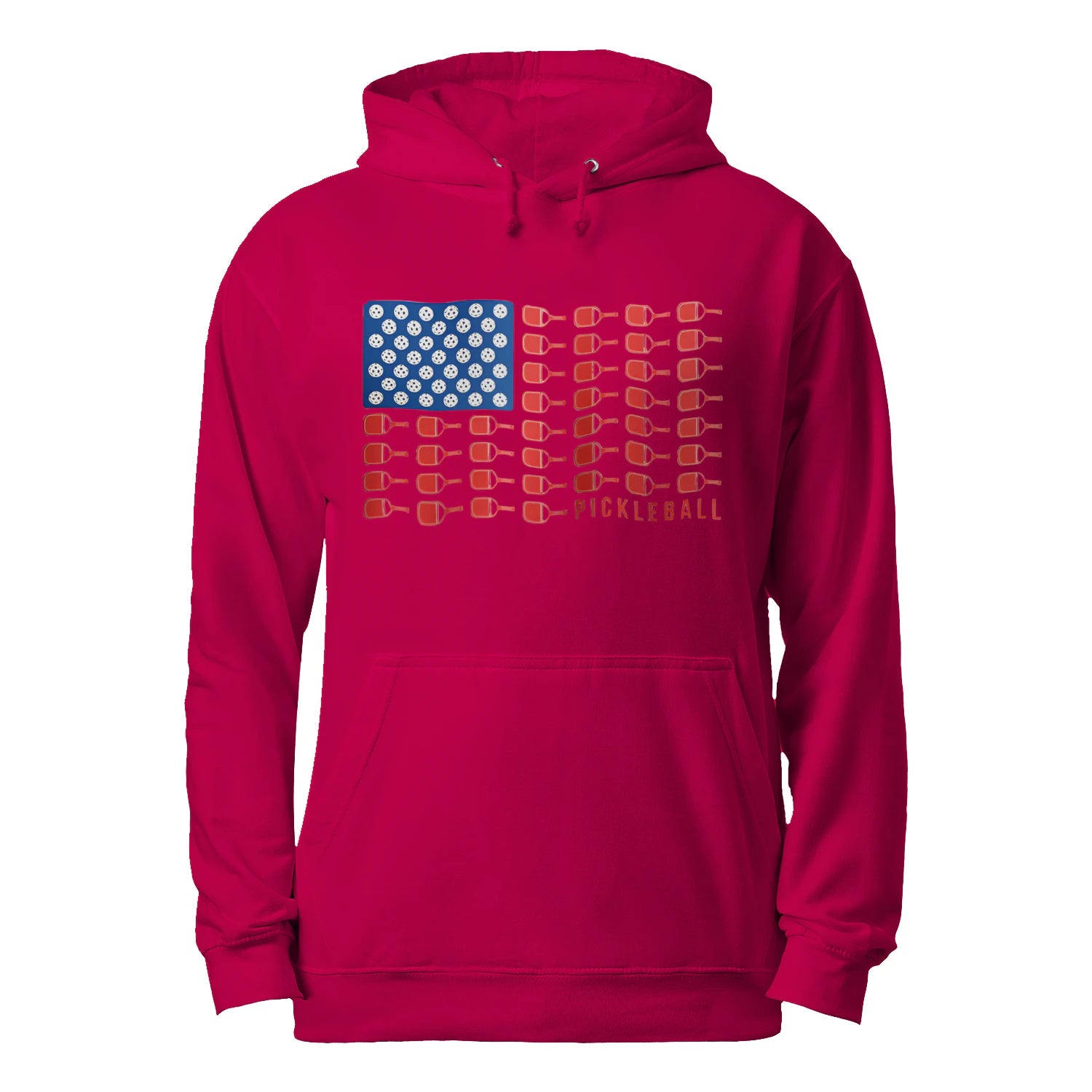 American Flag Pickleball Men’s Hoodie – Funny Gift