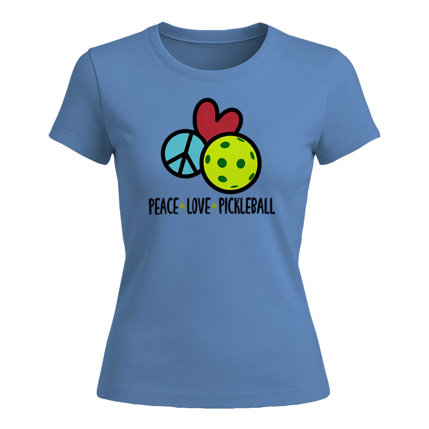 Peace Love Pickleball for Women’s T-Shirt – Funny Gift