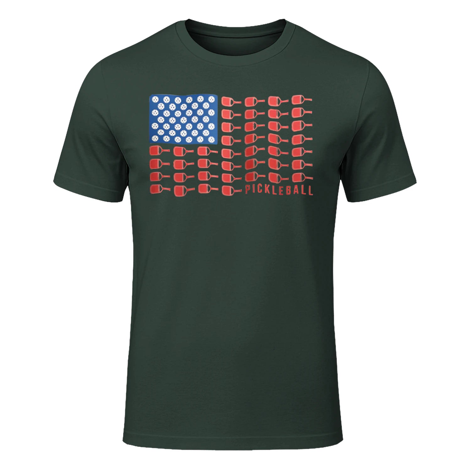 American Flag Pickleball T-Shirt – Funny Gift