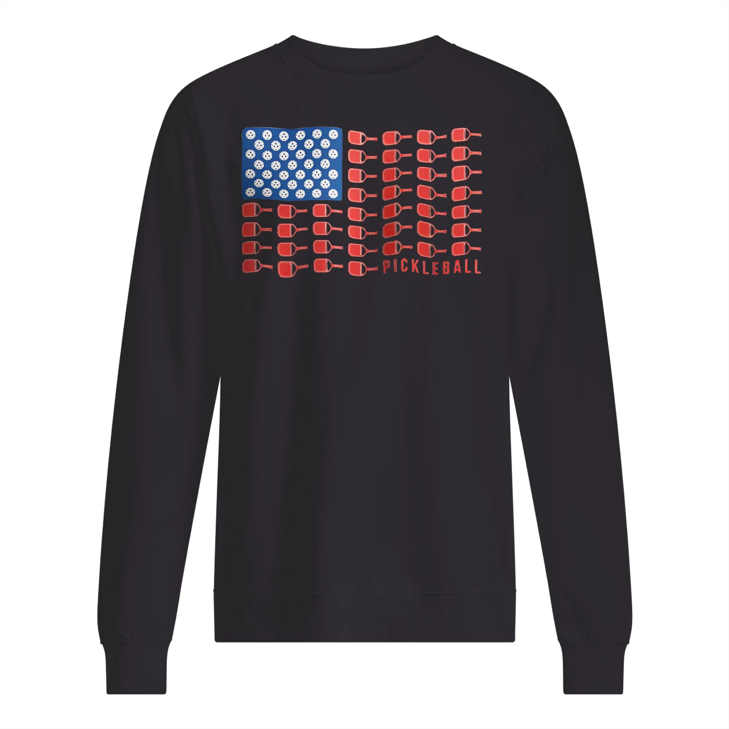 American Flag Pickleball Men’s Sweatshirt – Funny Gift