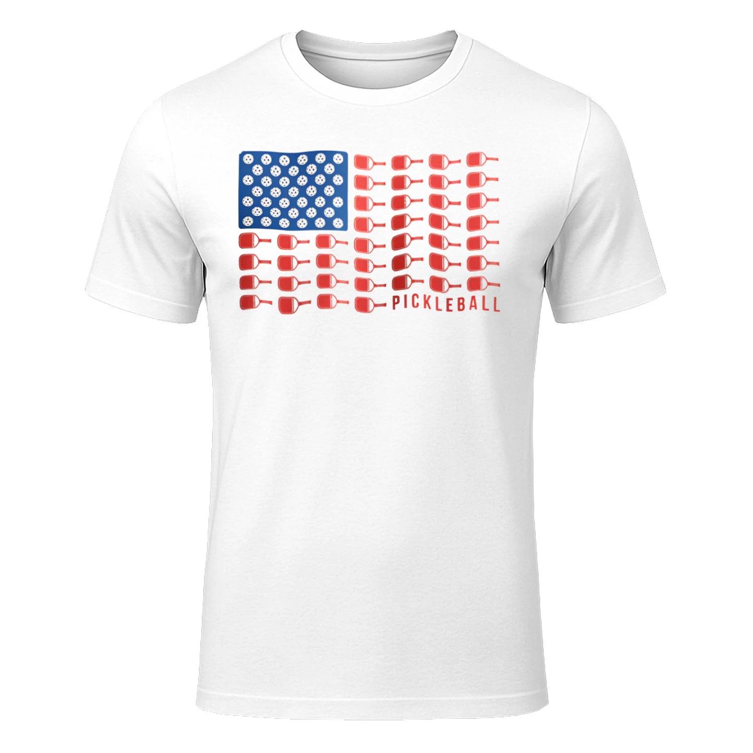 American Flag Pickleball T-Shirt – Funny Gift